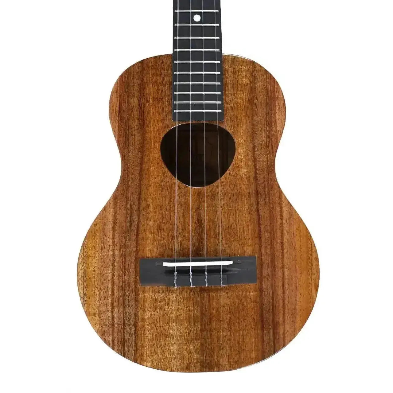 KoAloha KTM-00 tenor ukulele, gloss solid Hawaiian koa body, ebony fretboard, Musubi soundhole.