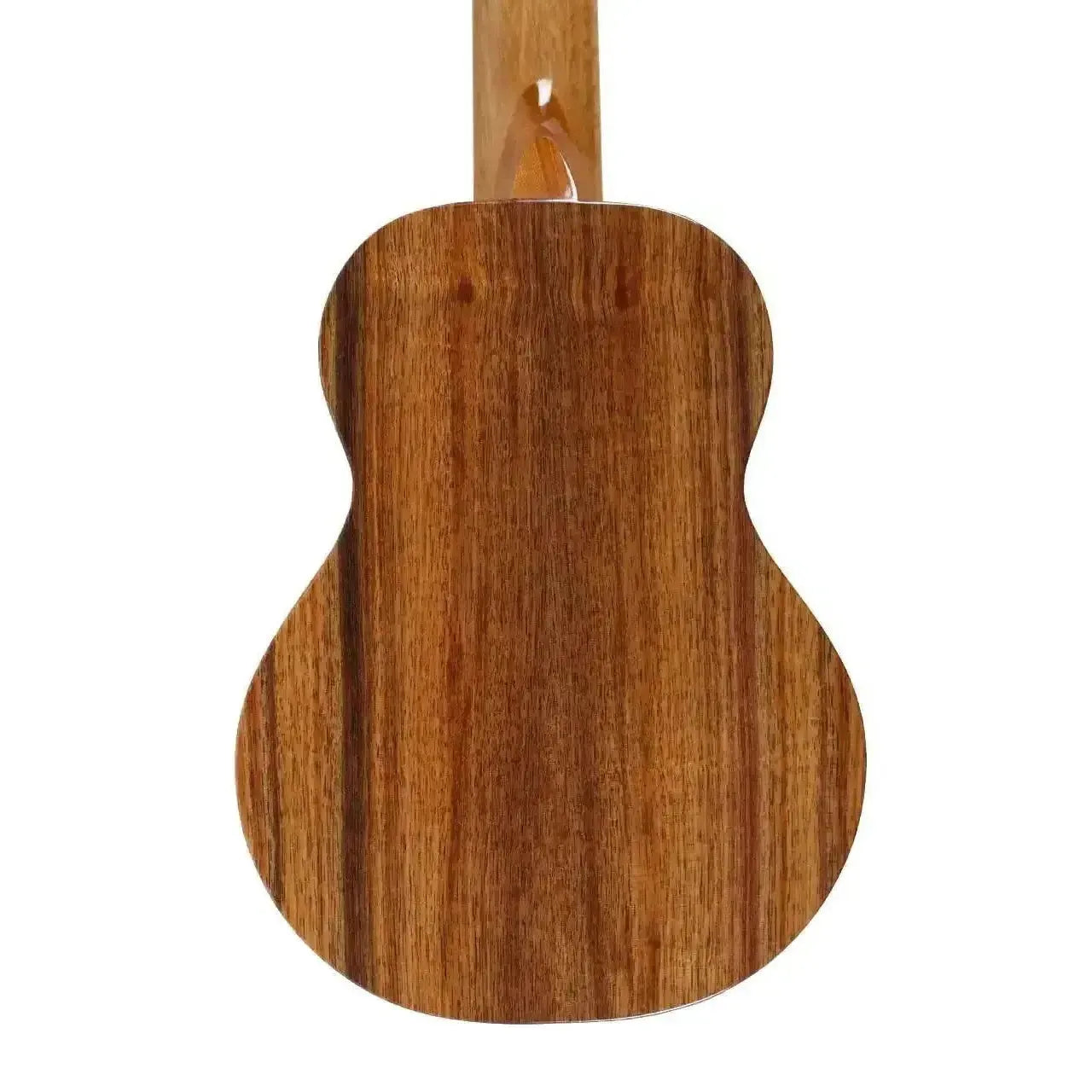 KoAloha KTM-00D6 Gloss 6-String Guilele back, showing solid Hawaiian koa wood grain.