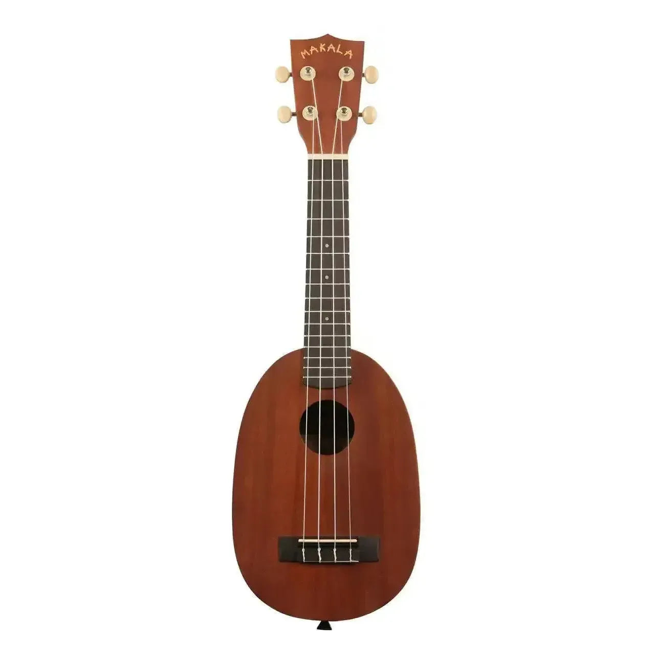 Makala MK-P mahogany pineapple soprano ukulele with a satin finish and rosewood fingerboard.