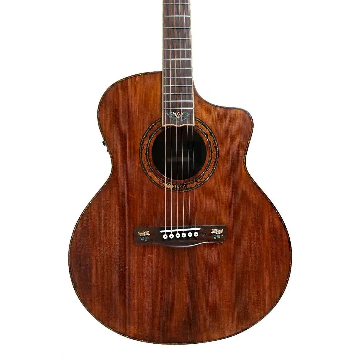 Mérida DG20FOLC-EQ Diana Series Grand Concert acoustic-electric guitar with vintage matte finish.