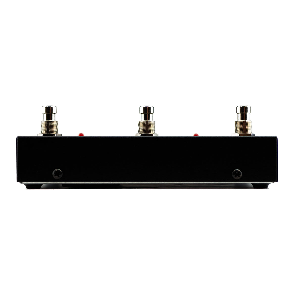 Morley Gold Series ABC front edge view with three footswitches