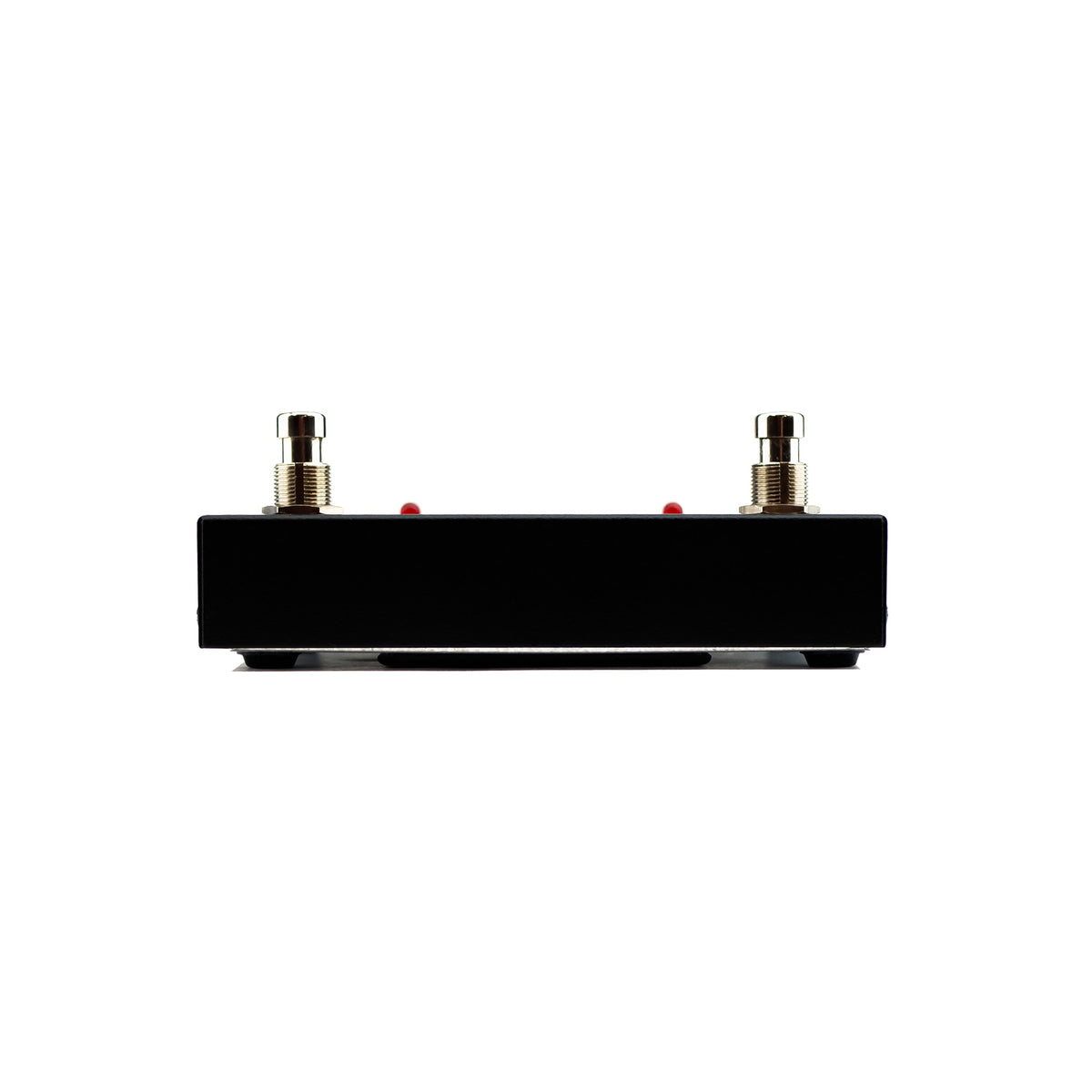 Morley Gold Series ABY front edge view with two footswitches