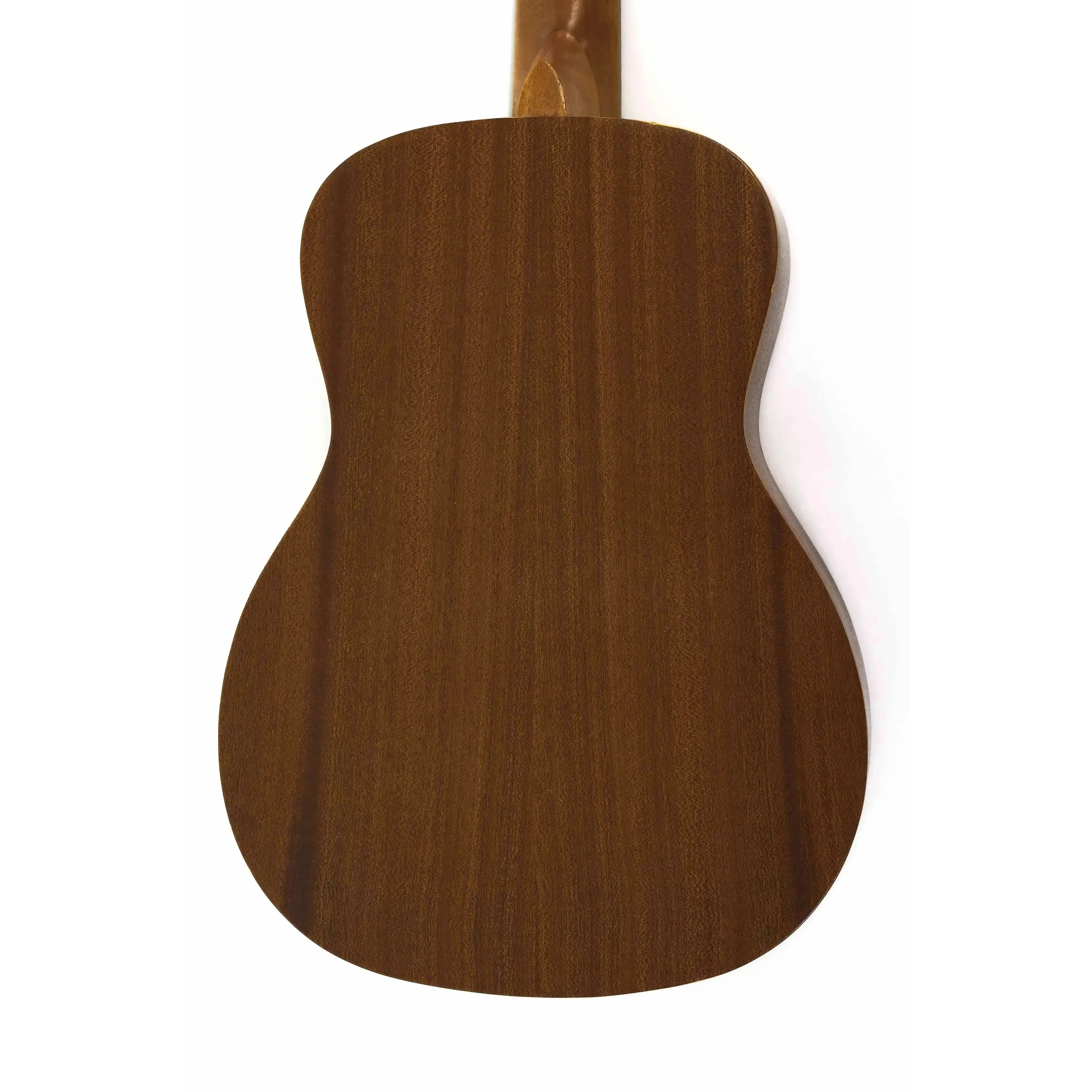 Ohana BK-10 Baritone Ukulele back, showing its warm mahogany laminate wood grain and satin finish.