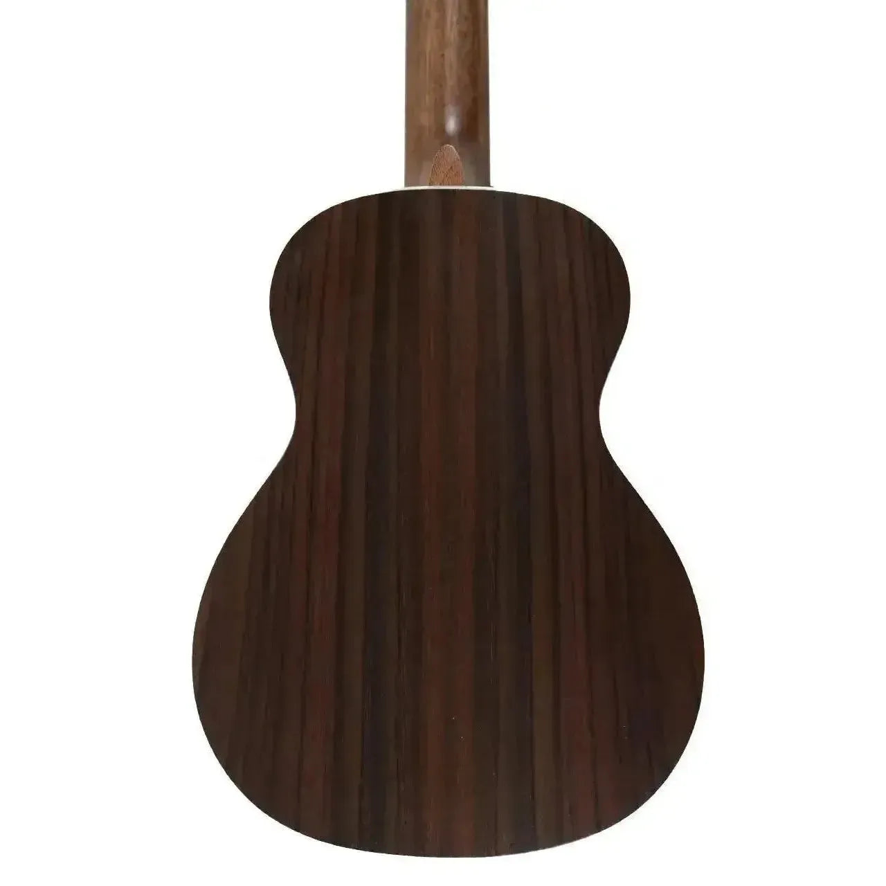 Ohana CK-70R Concert Ukulele back, dark rosewood with vertical grain and satin finish.