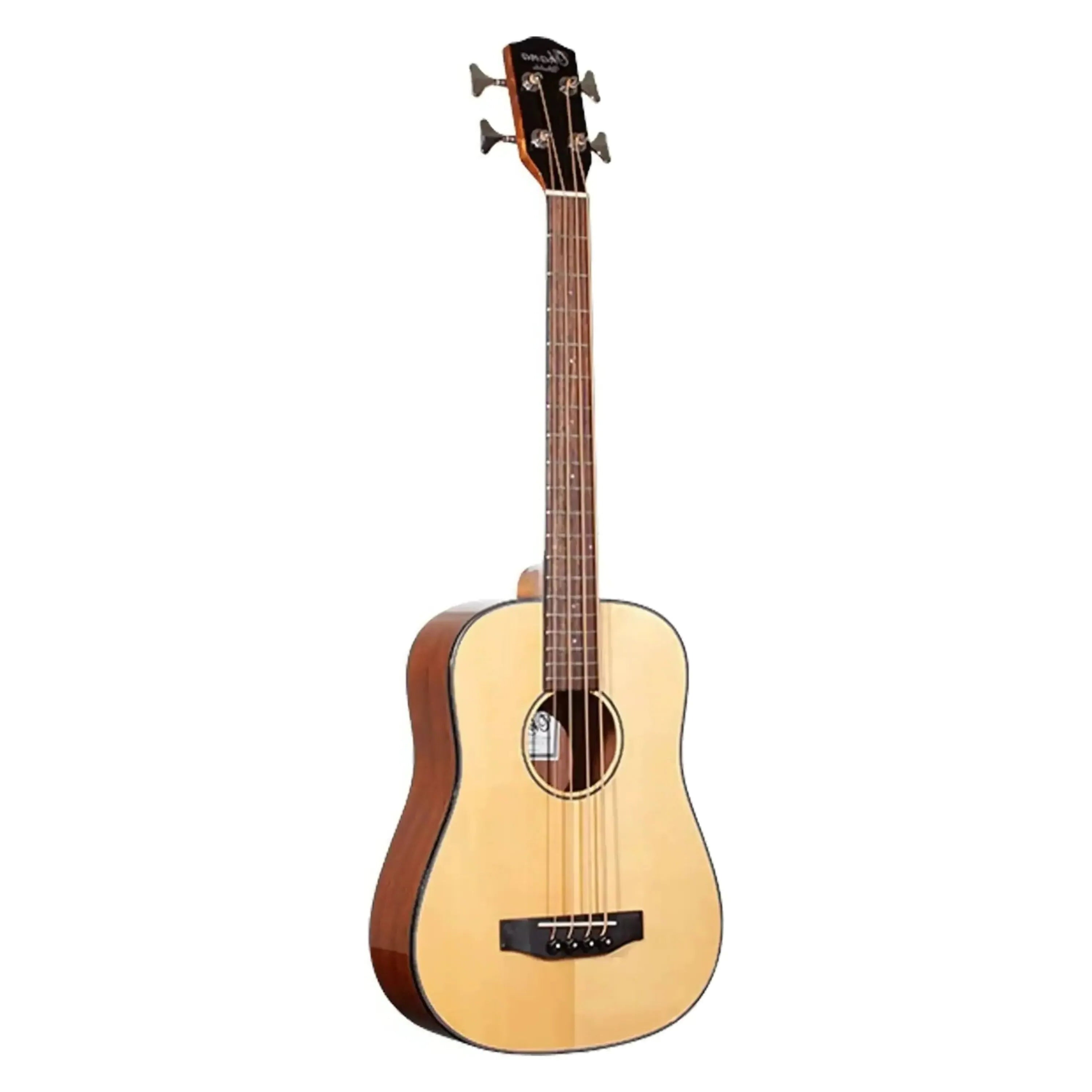 Ohana OBU-22-LH with a wooden body and brown neck on a white background