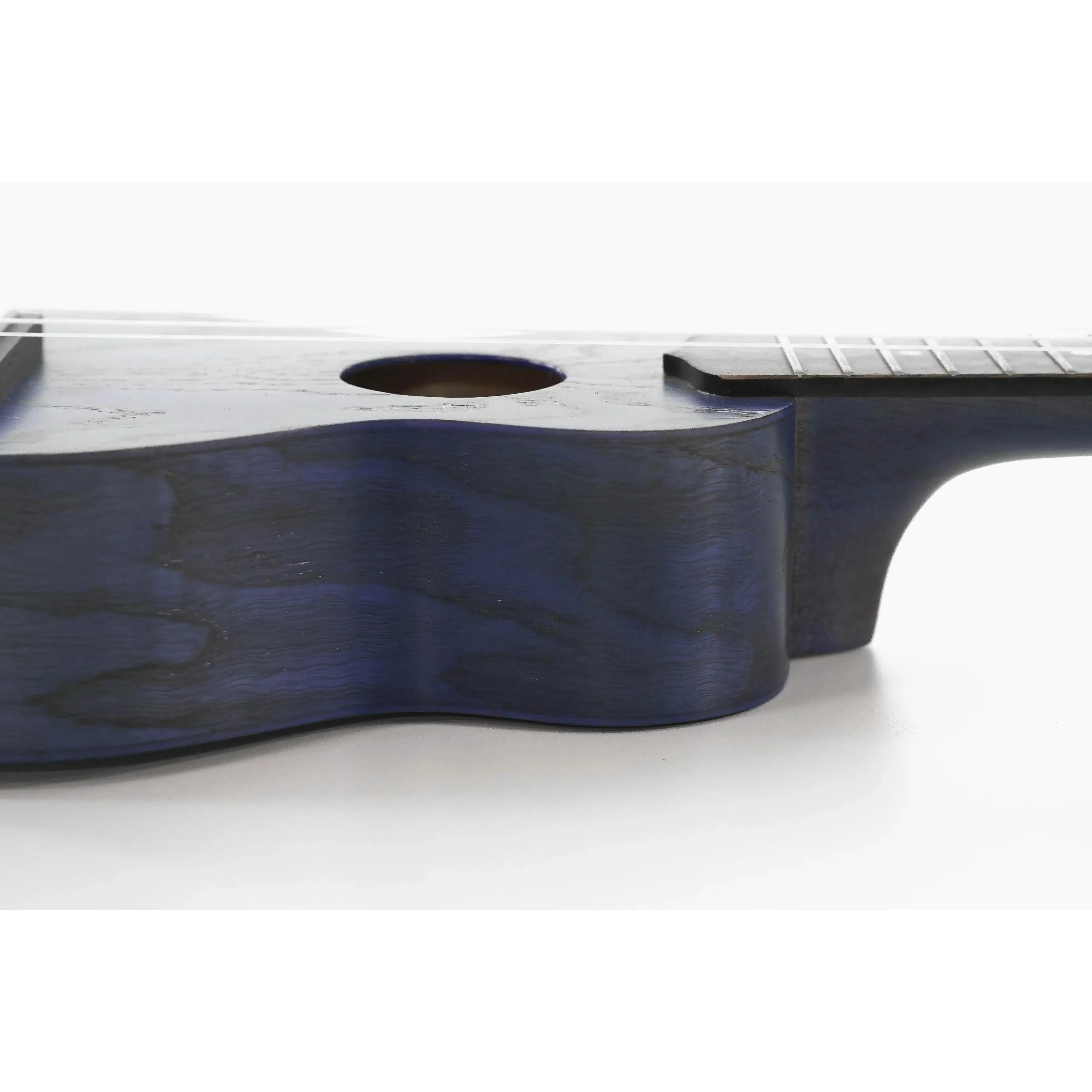 Ohana O'Nina Sopranissimo ukulele, blue willow wood body with satin finish and hardwood fretboard.