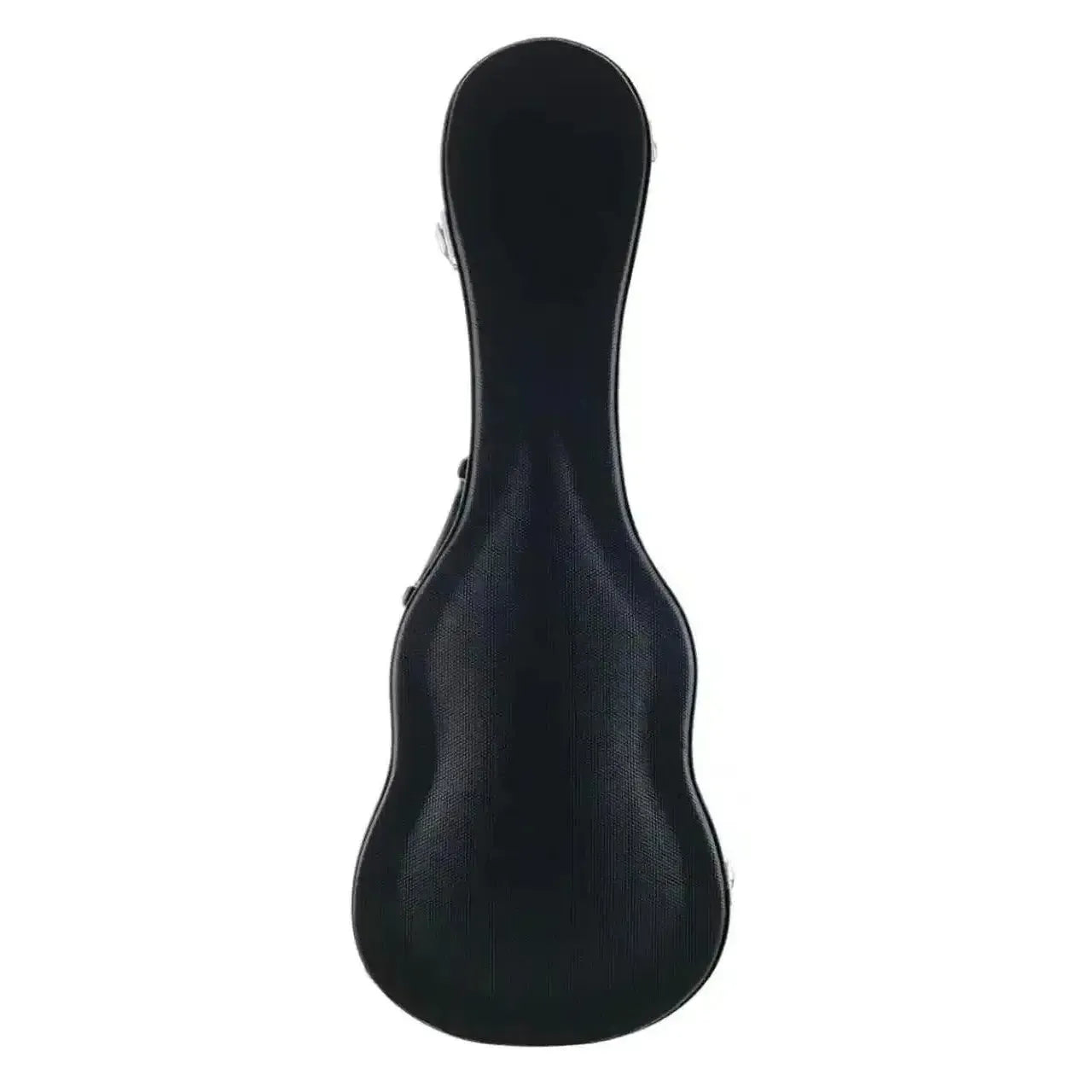 Black Ohana SK-390 Vintage Line Soprano Ukulele hard case with textured finish.