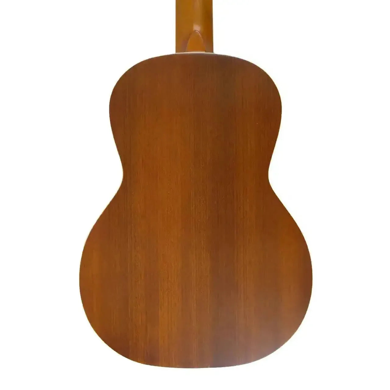 Ohana TK-20 Tenor Ukulele back, showing its solid mahogany wood grain and satin finish.