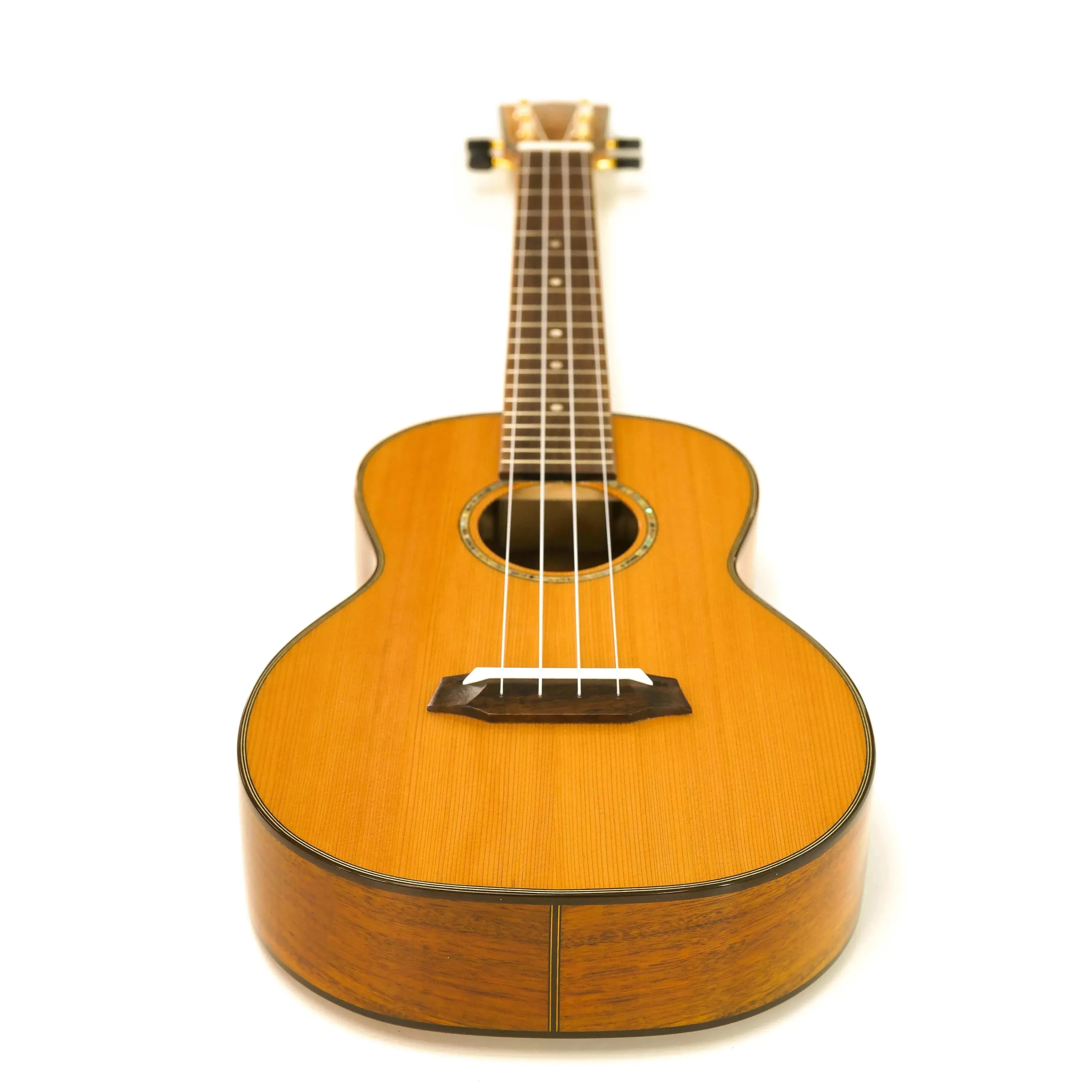 Ohana TK-260G Tenor Ukulele with solid cedar top, abalone purfling, and glossy finish.
