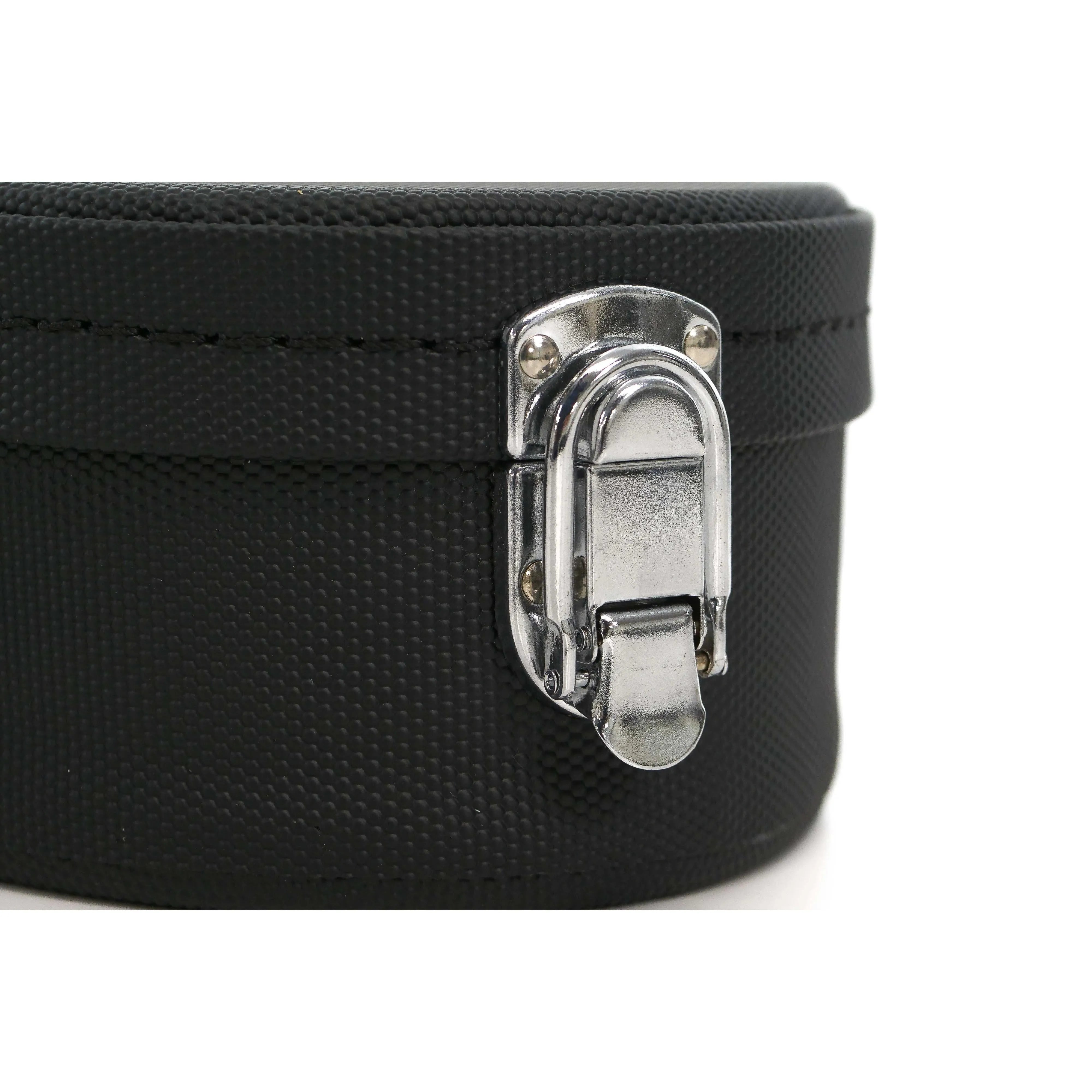 Ohana UCH-17 Sopranissimo Ukulele Hardshell Case, black Dura-Grip exterior with chrome latch.