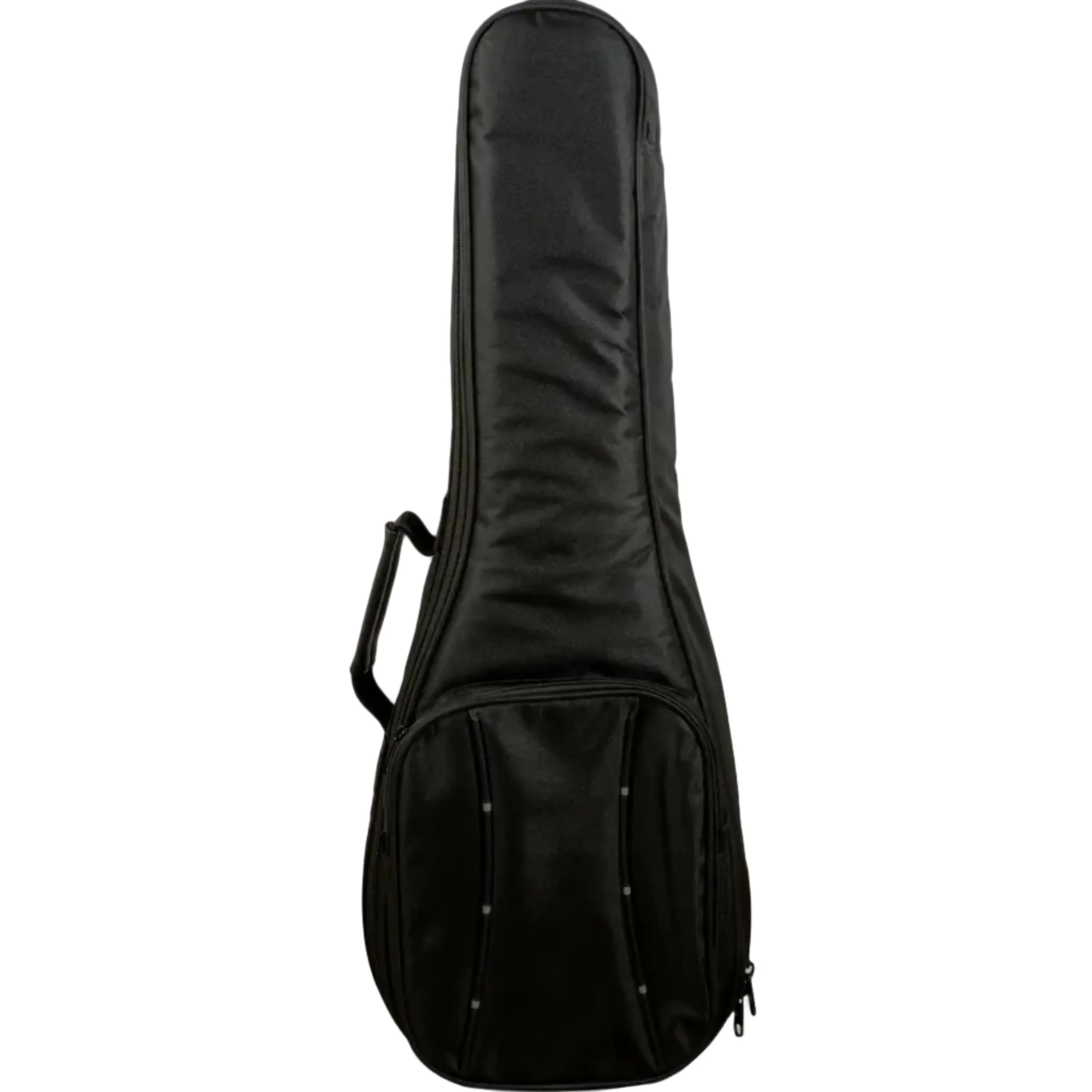 Ohana UCS-31 black nylon baritone ukulele gig bag with front pocket and handle.
