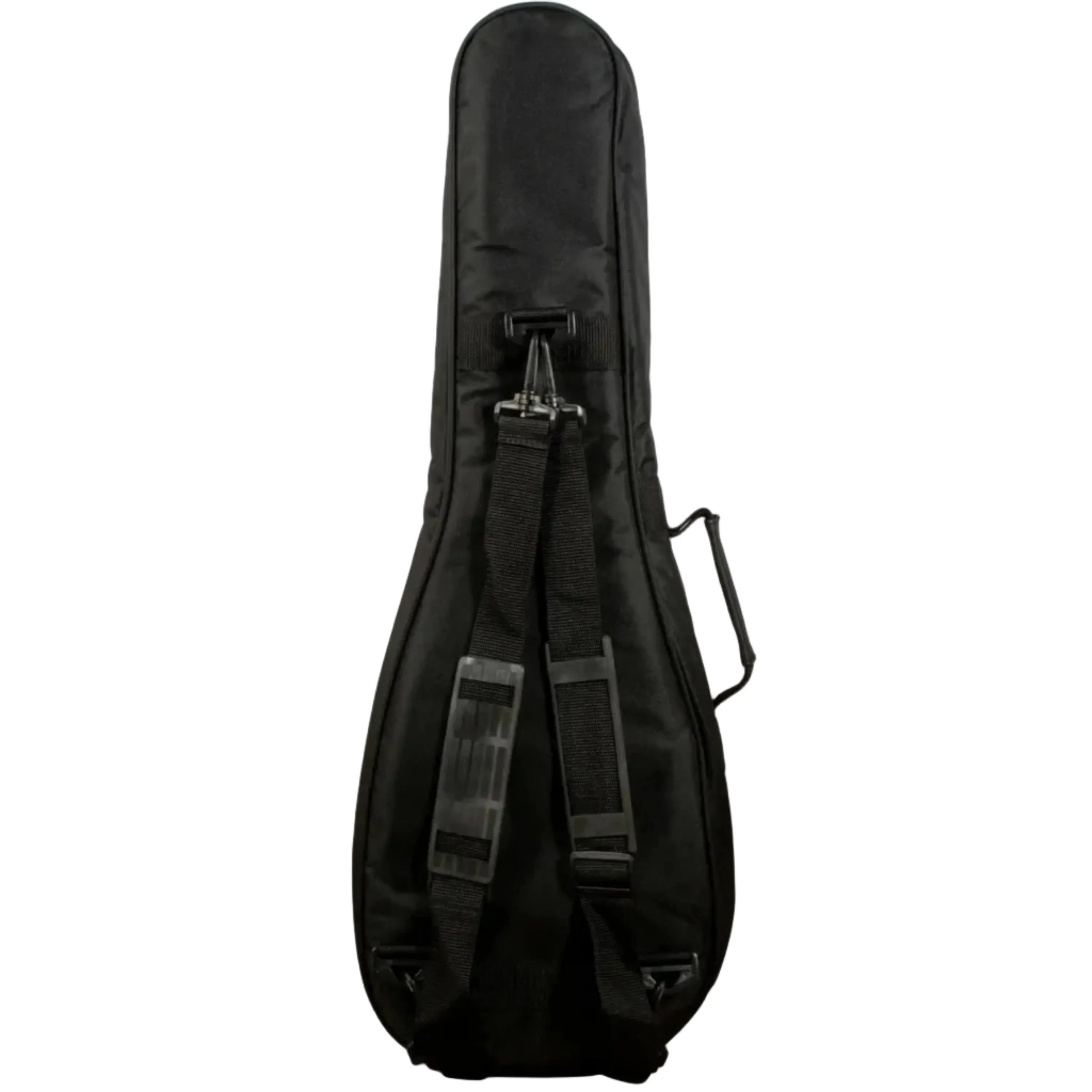 Ohana UCS-31 black nylon baritone ukulele gig bag with backpack straps and handle.