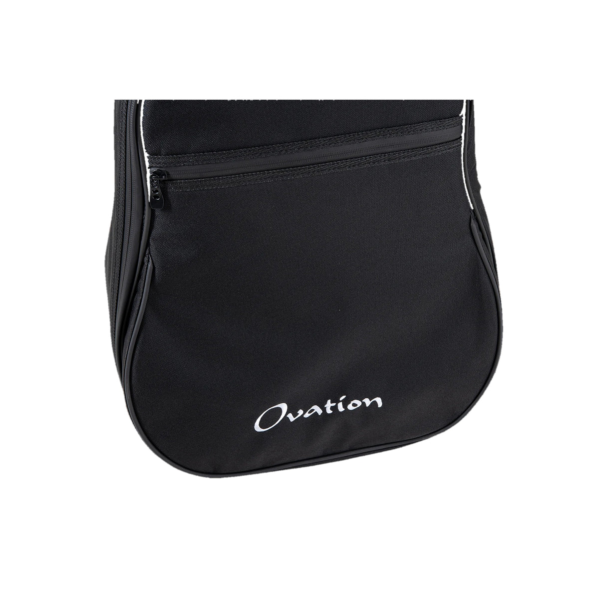 Ovation mid-depth gig bag OV213200, close-up of the front accessory pocket
