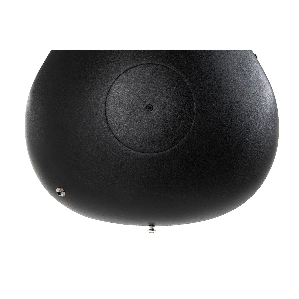 Lower Lyrachord bowl of the Ovation CE44P-TGE with strap button and output jack