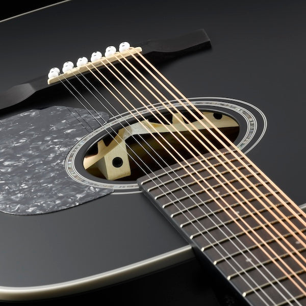Walden SD642EB-D headstock with black tuning machines and Graphtech NuBone nut