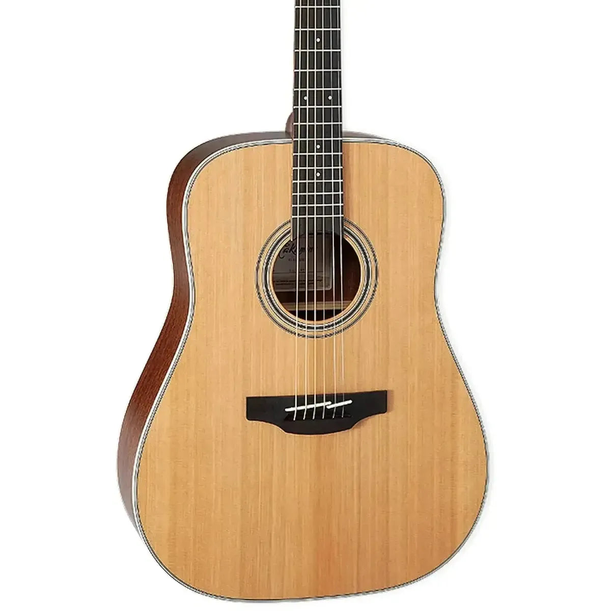Takamine GD20 NS Dreadnought acoustic guitar with natural satin finish, solid cedar top, and ovangkol fingerboard.