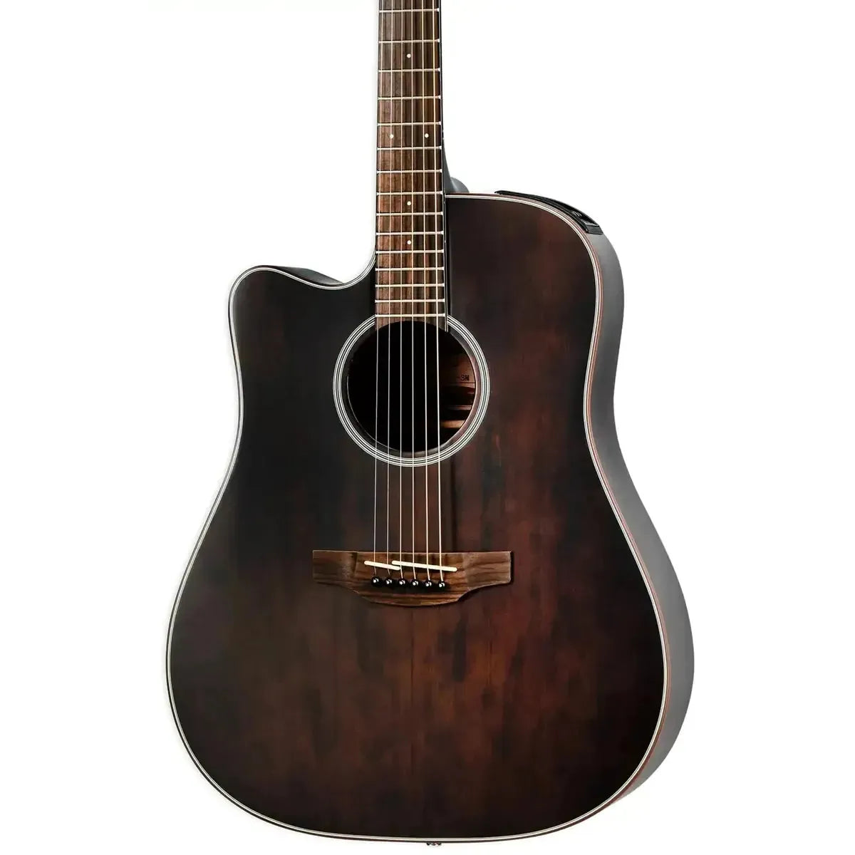 Takamine GD21CELH SM Dreadnought Cutaway Molasses Acoustic-Electric Guitar, left-handed, with solid spruce top.