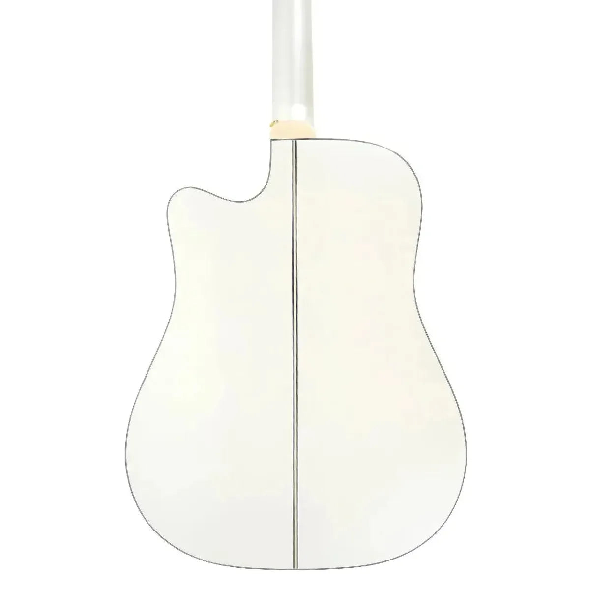 Back of a Takamine GD37CE12-PW Pearl White 12-String dreadnought acoustic-electric guitar.