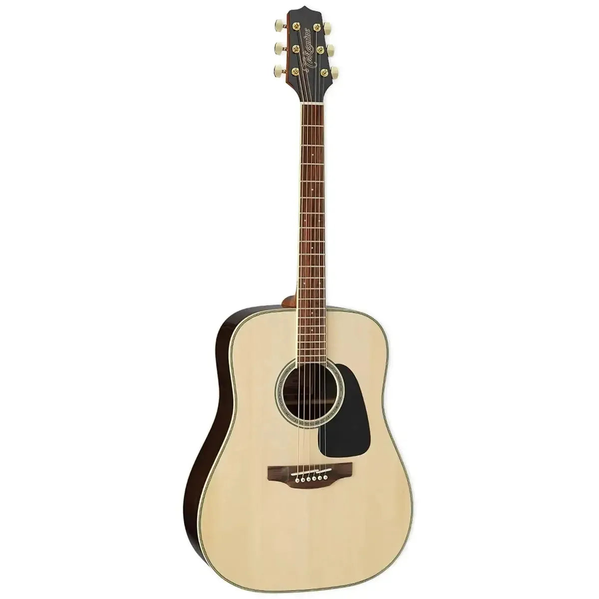 Takamine GD51 NAT Dreadnought Acoustic Guitar with natural spruce top, black walnut back, and gold tuners.