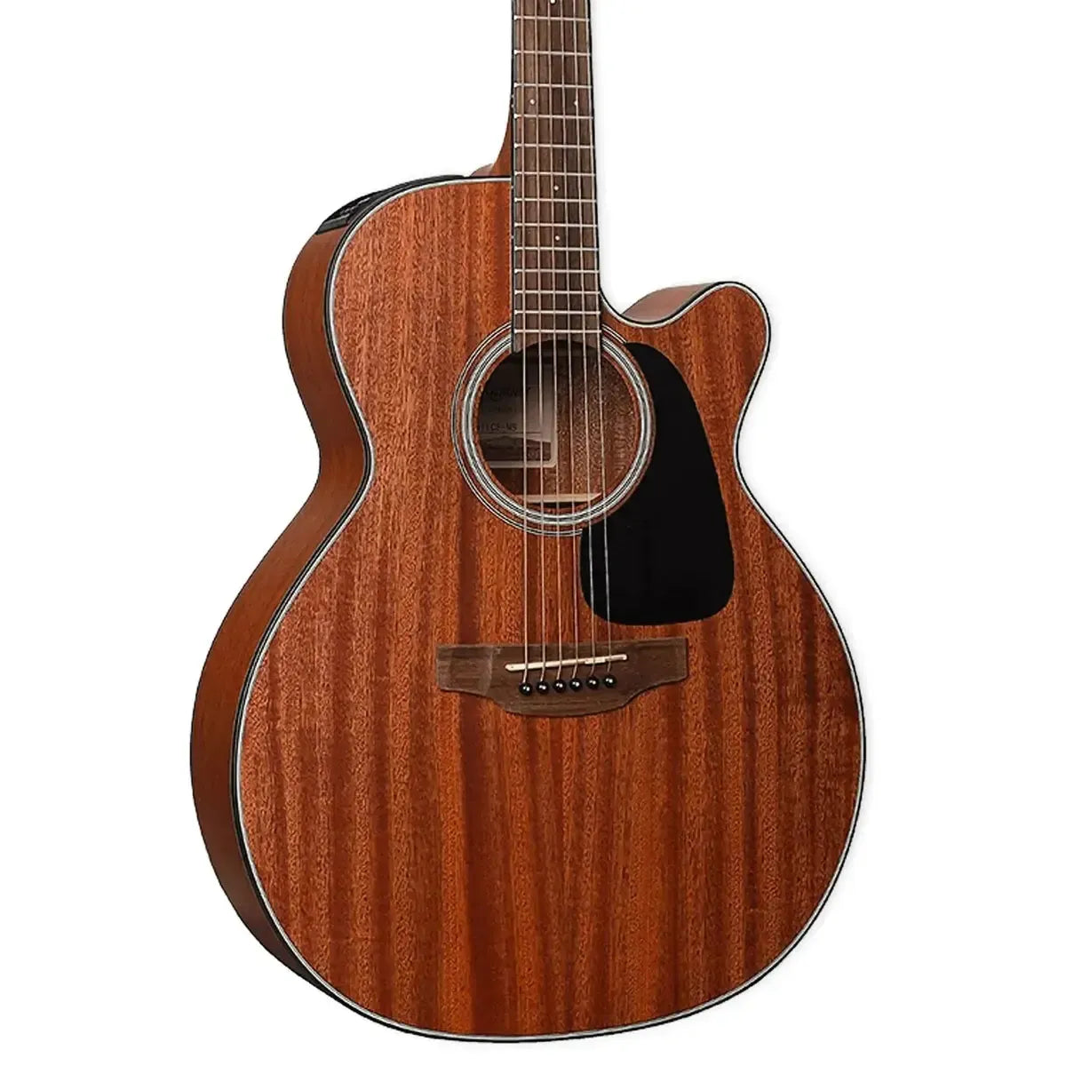 Takamine GN11MCE NS NEX acoustic-electric guitar with natural satin sapele finish and cutaway body.