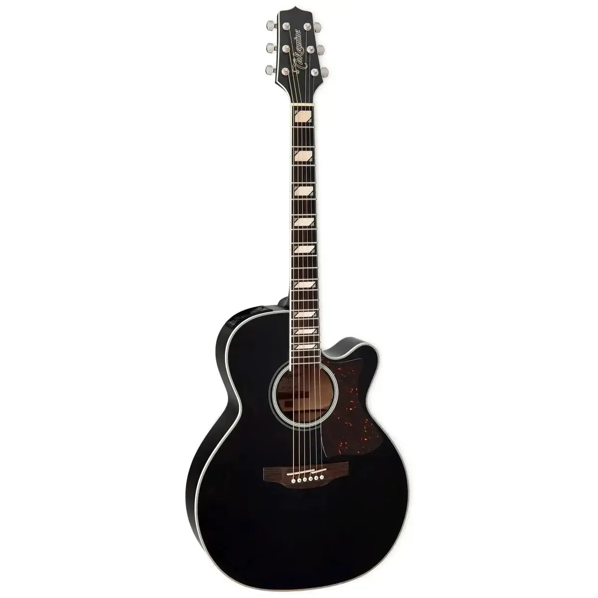Takamine GN73CE SB acoustic-electric guitar, satin black finish, NEX cutaway body, rosewood fingerboard.