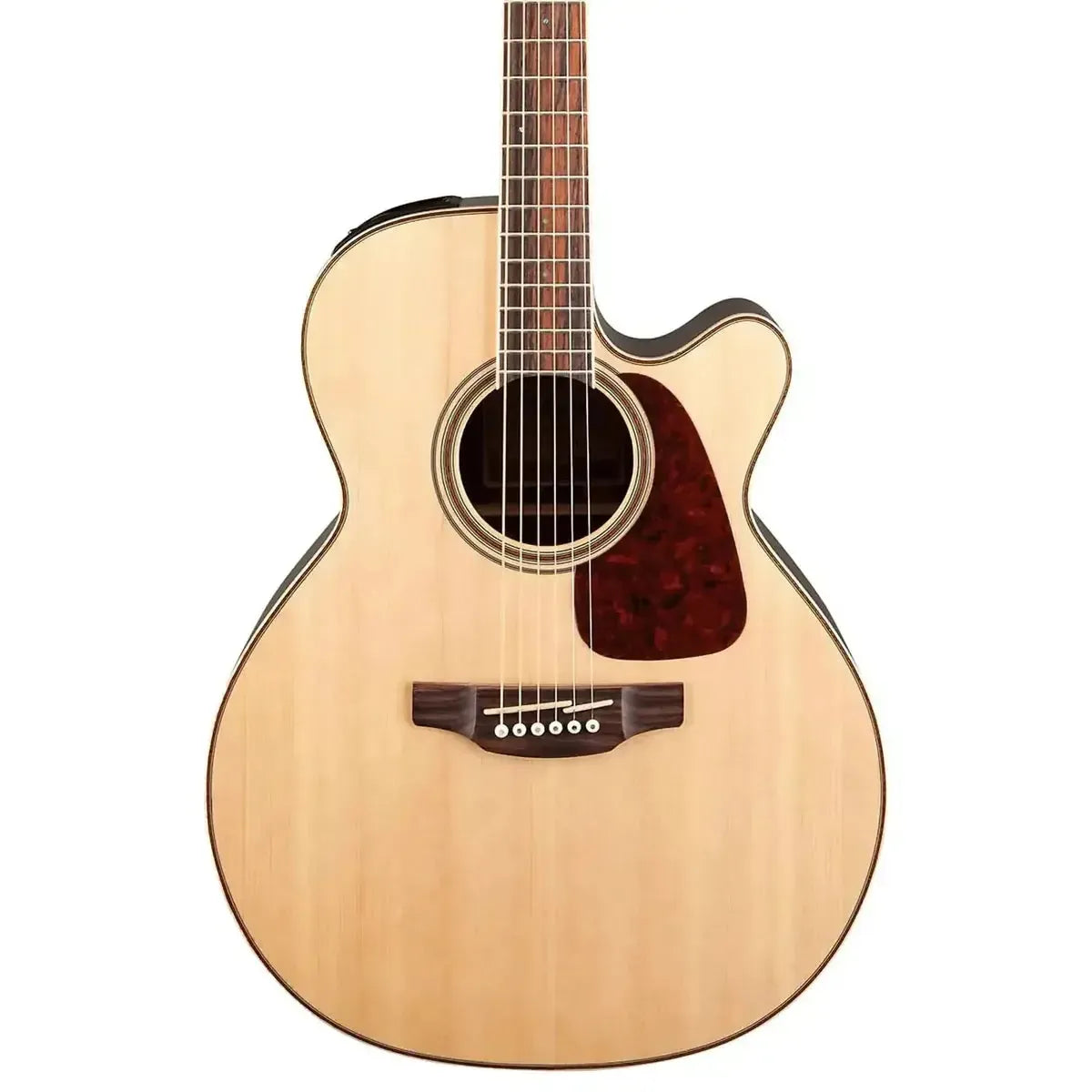 Takamine GN90CE-ZC Natural NEX cutaway acoustic-electric guitar with light wood body and dark pickguard.