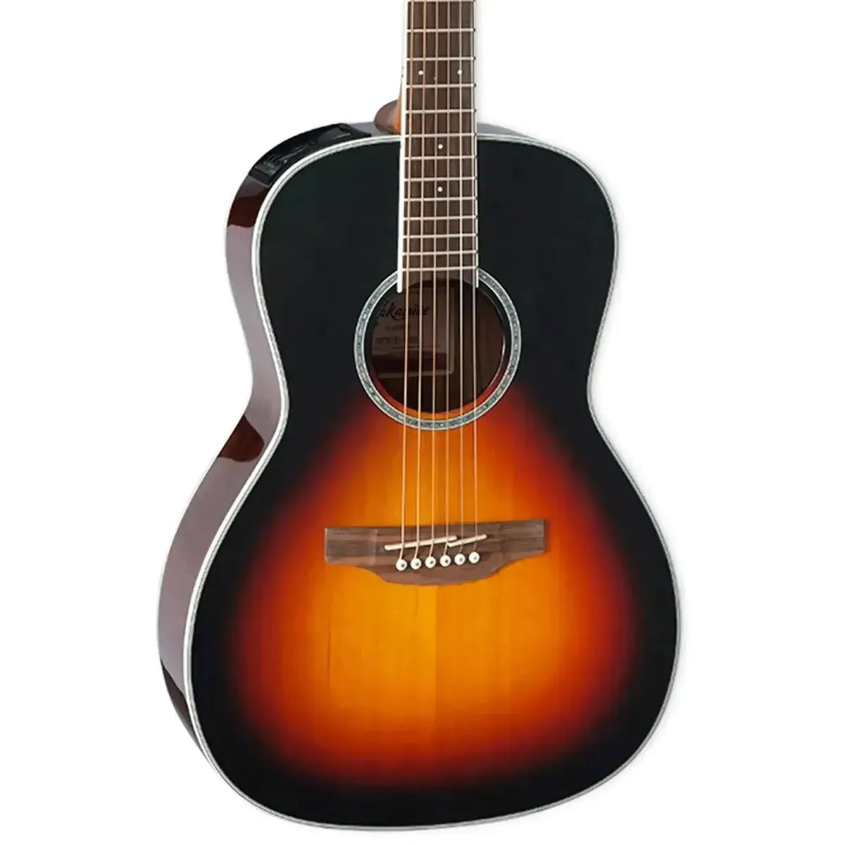 Takamine GY51E New Yorker acoustic-electric guitar with brown sunburst finish and slot headstock.