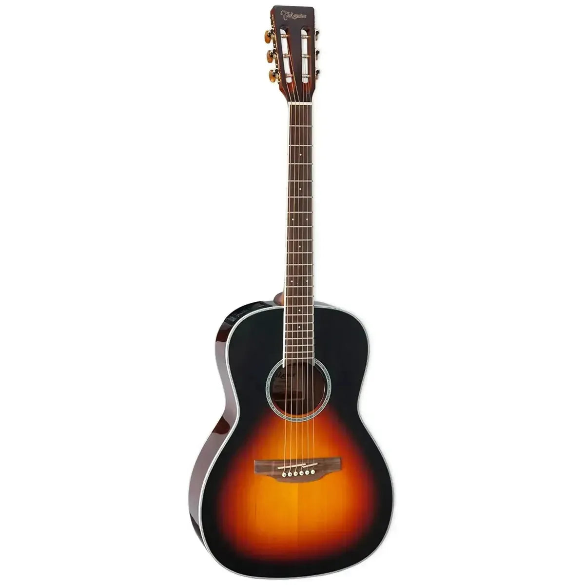 Takamine GY51E New Yorker acoustic-electric guitar with brown sunburst finish and slot headstock.