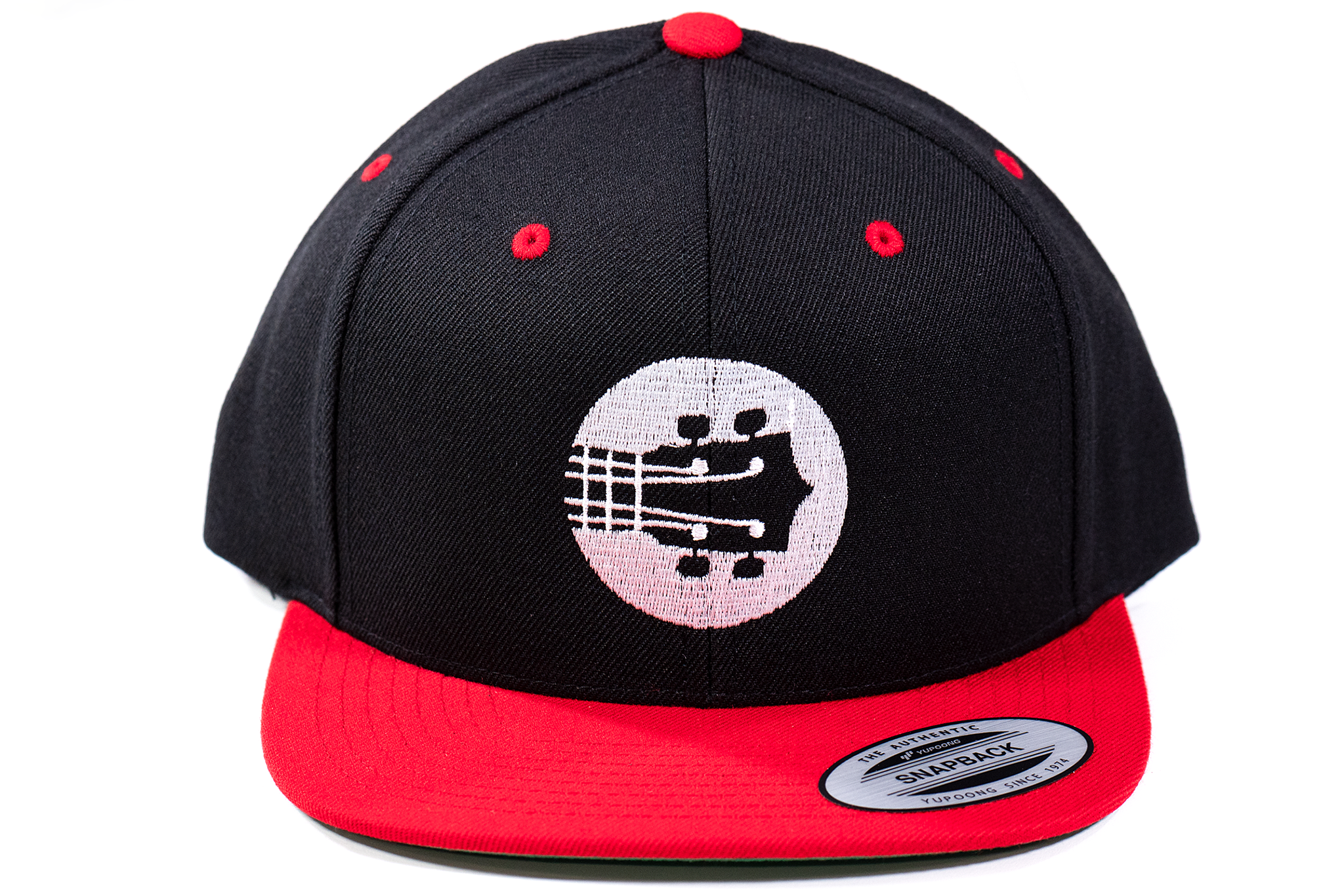 ULTP Snapback Hat Black and Red Hat White Logo