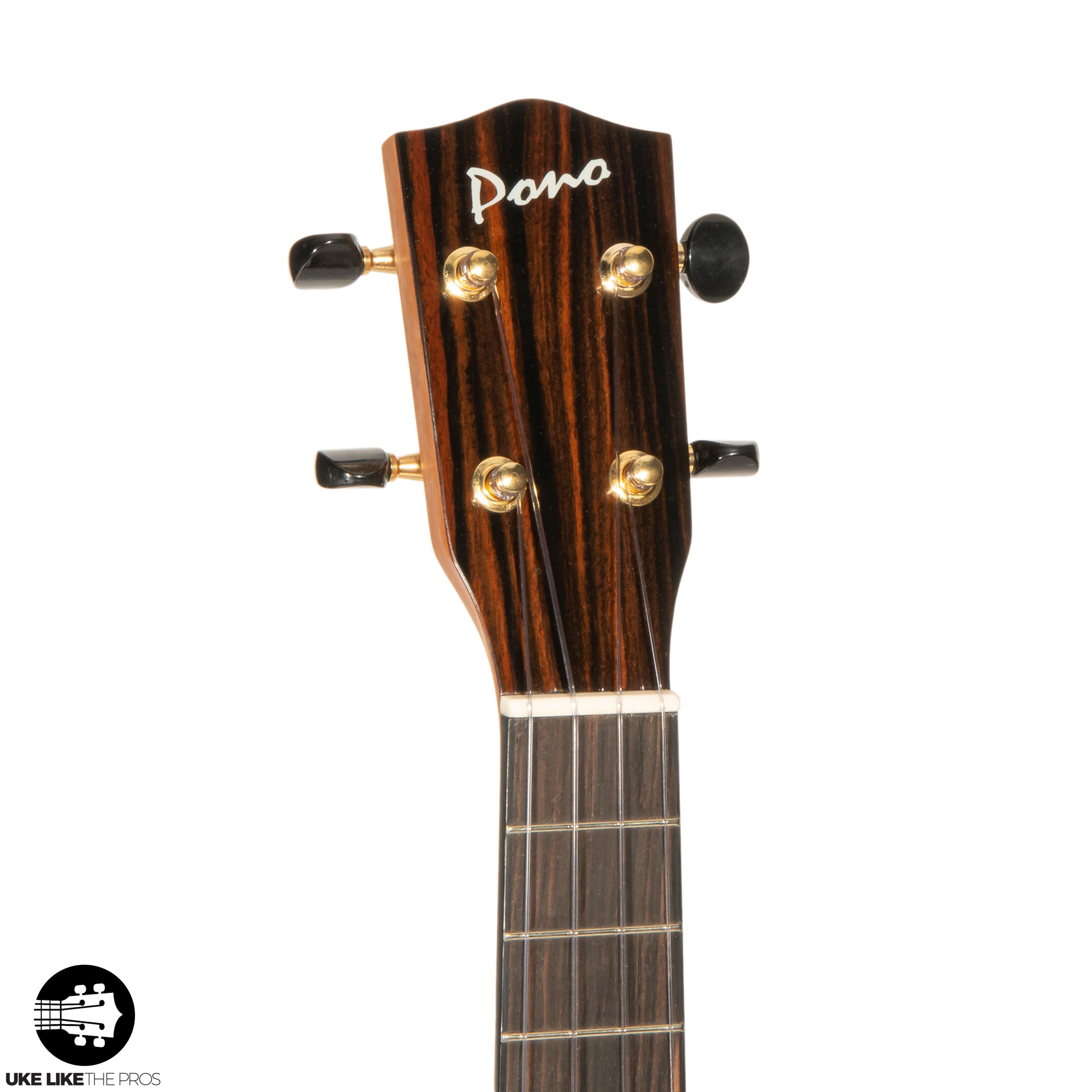 Pono ACD Deluxe Concert Ukulele All Solid Acacia "Slide"
