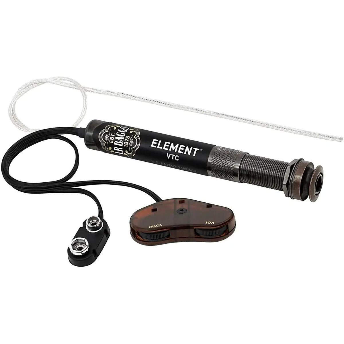 LR Baggs Element VTC acoustic pickup with volume and tone controls at Terry Carter Music Store