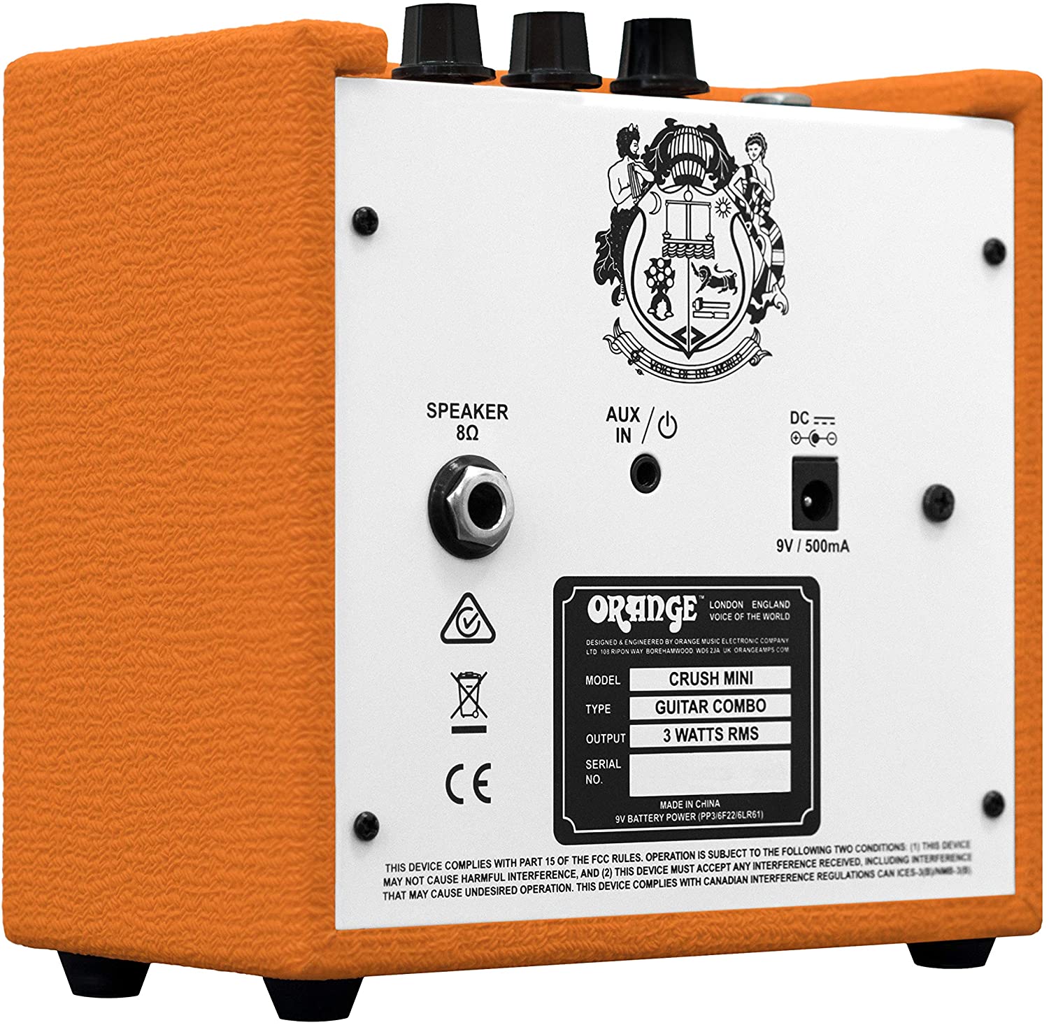 Orange Crush Mini 1x4 3-Watt Ukulele & Guitar Amp - Terry Carter Music Store