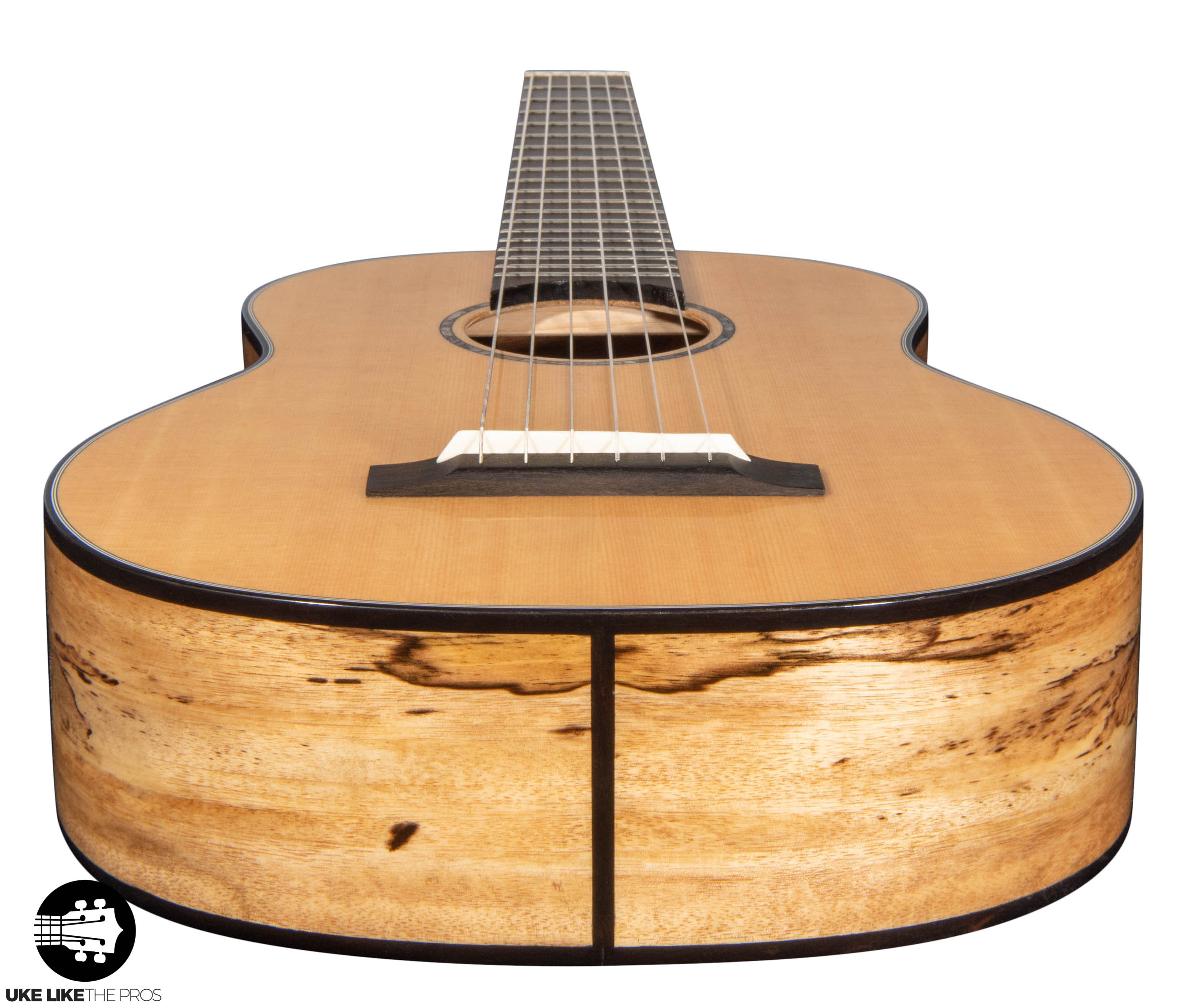 Romero Creations RC-PG-SMG Parlor Guitar Spruce and Spalted Mango "Miraz" Tuned E to E