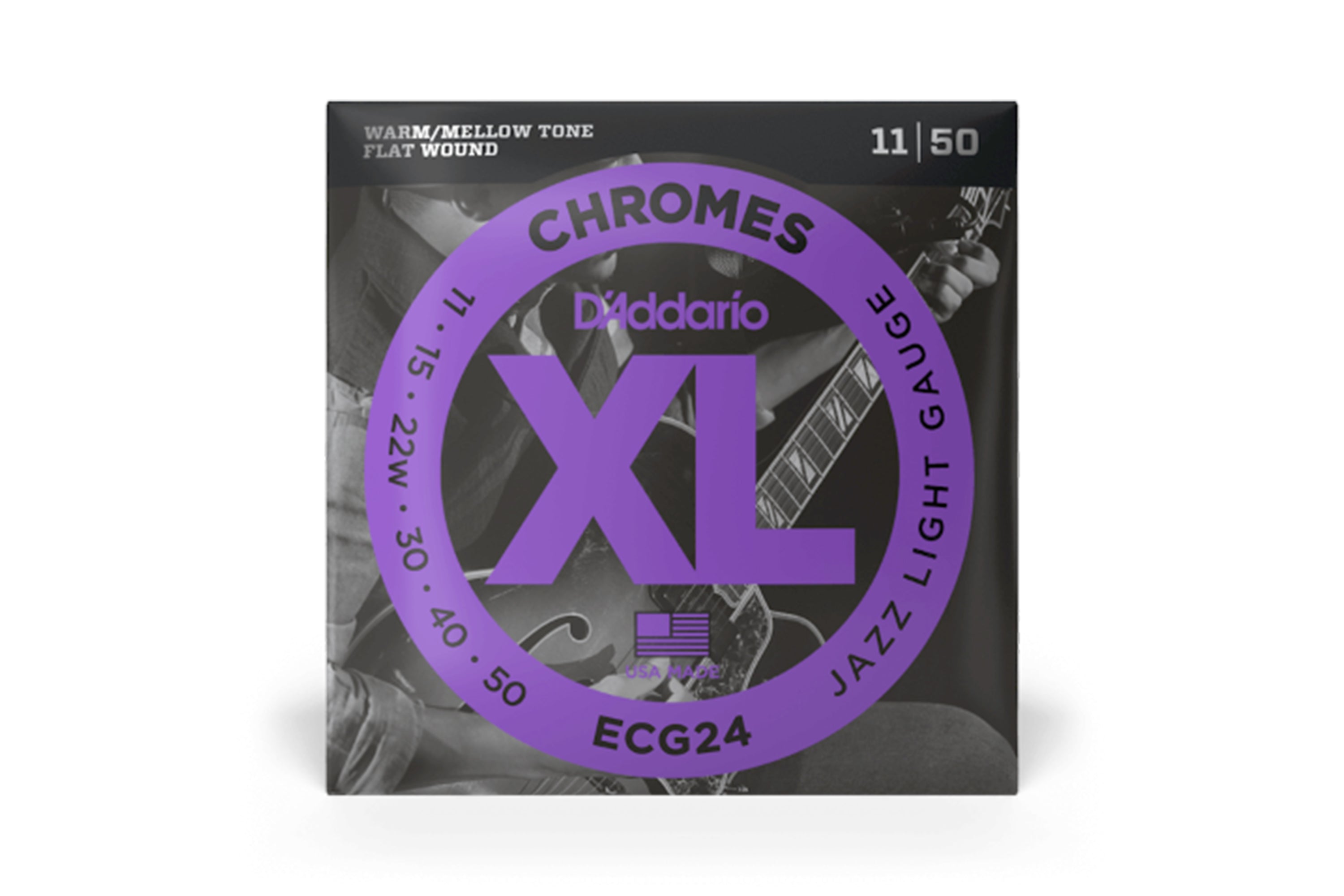 D'Addario ECG24 XL Chromes Electric Strings - Jazz Light .011-.050