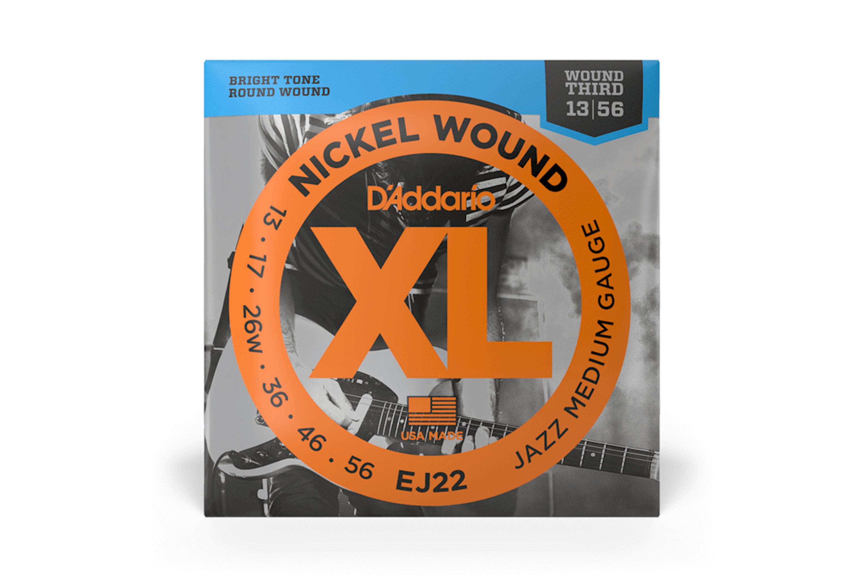 D'Addario EJ22 Nickel Wound Electric Strings - Jazz Medium .013-.056