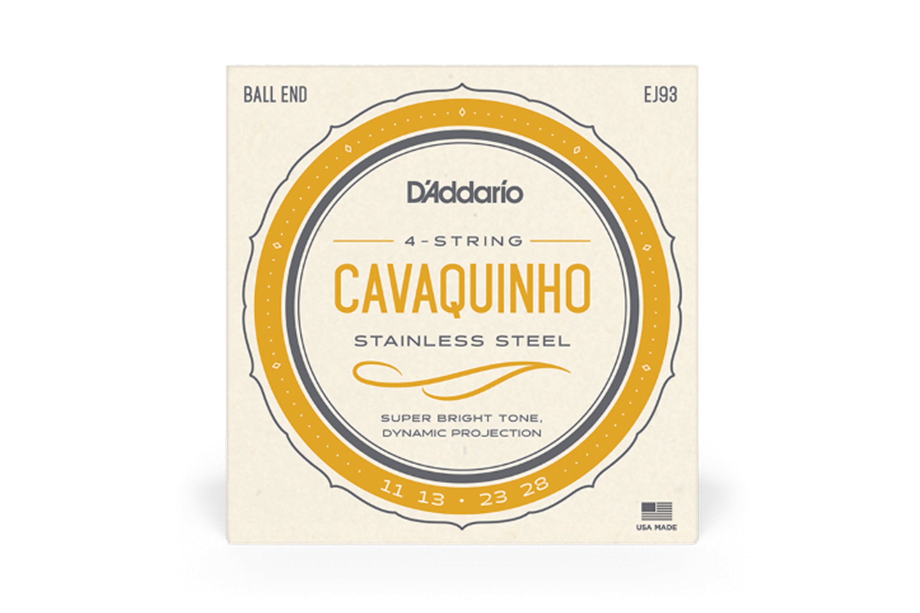 D'Addario EJ93 Stainless Steel Cavaquinho Strings - .011-.028
