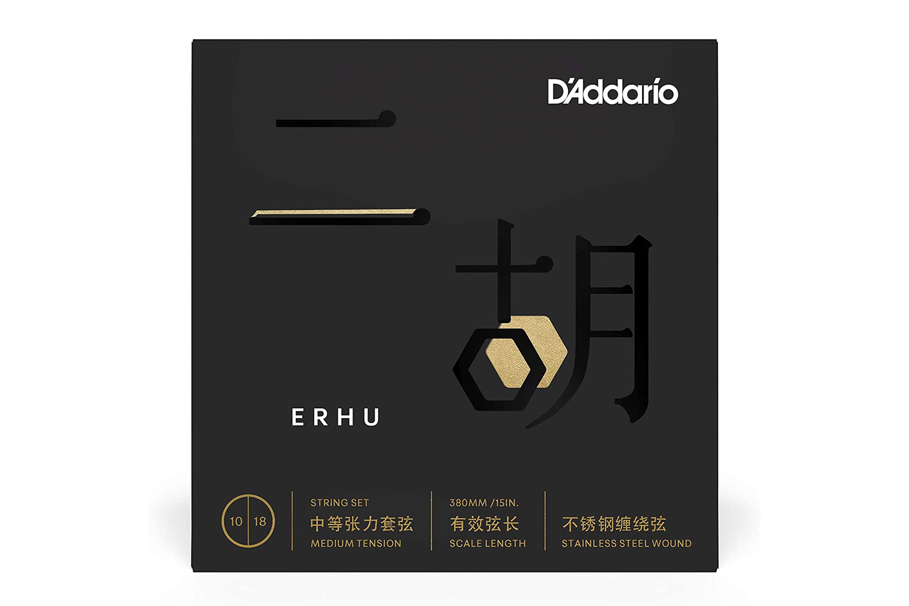 D'Addario ERHU01 Stainless Steel Ehru Strings - Medium .010-.018