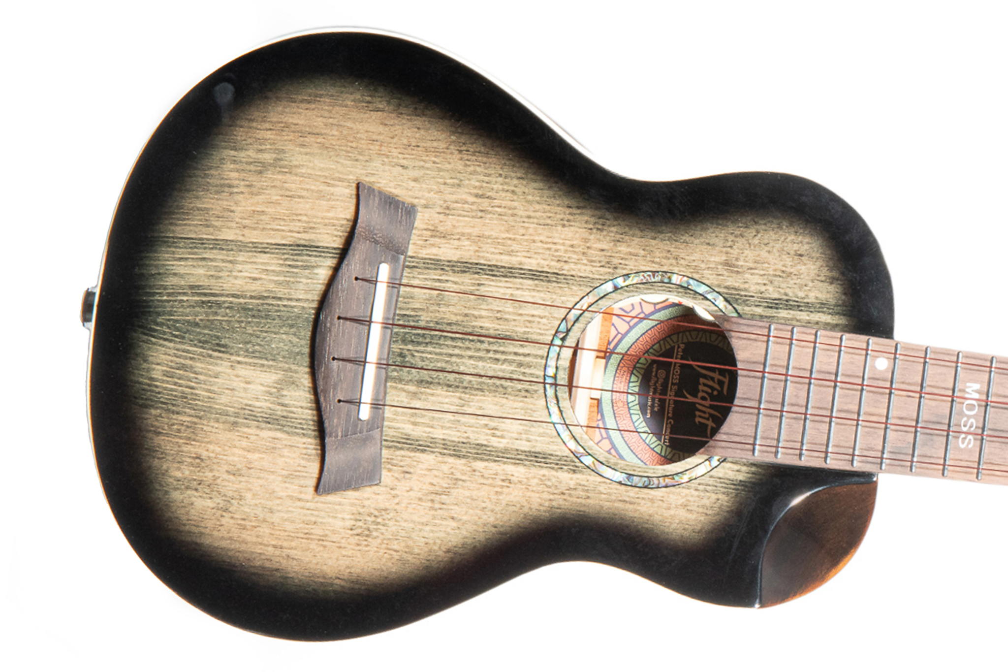 Flight Peter Moss Signature Concert Ukulele with EQ-A Solid Spruce Top "CROSSROADS"