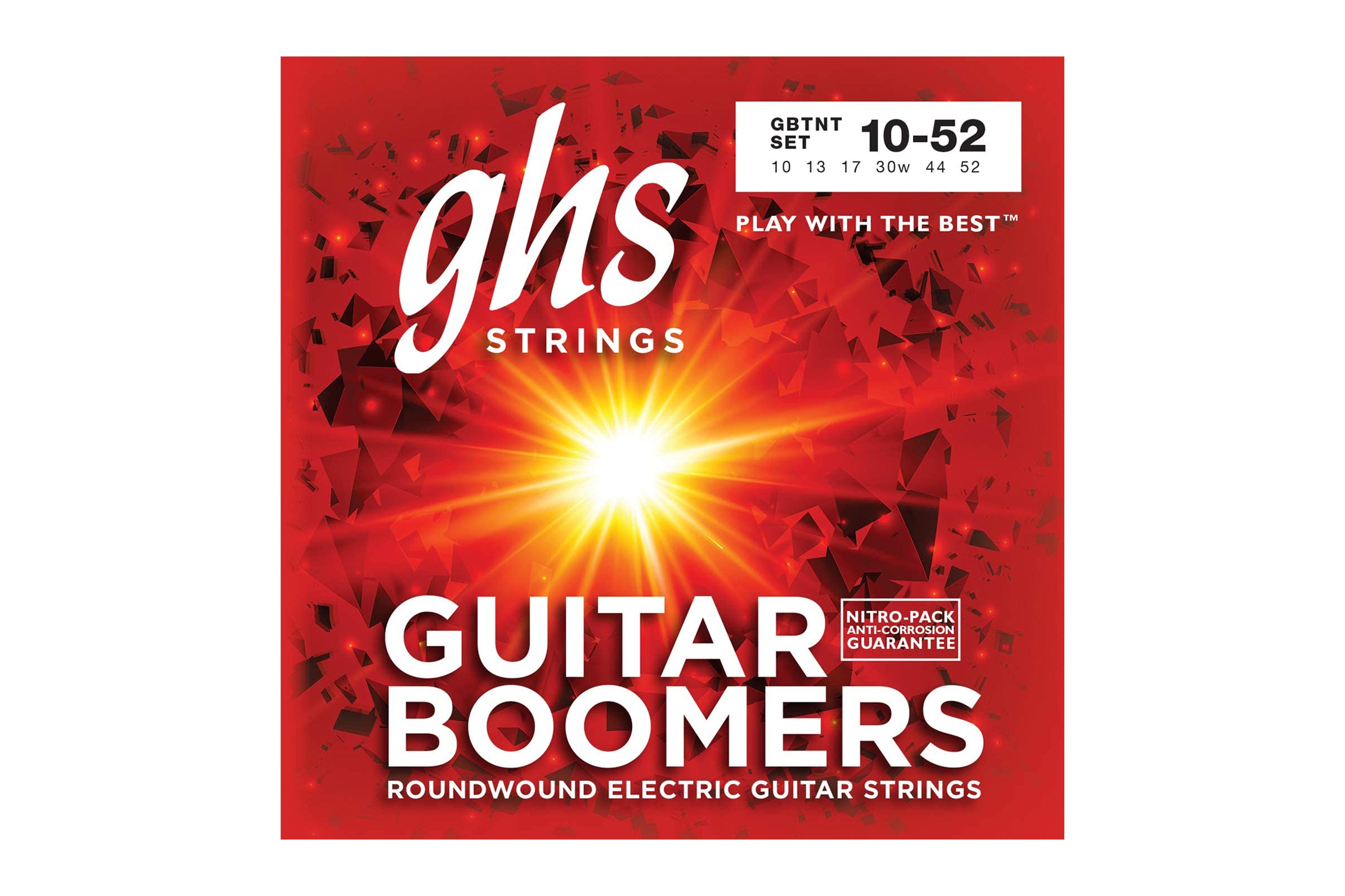 GHS GBTNT Guitar Boomers Nickel-Plated Electric Guitar Strings - Thin & Thick .010-.052