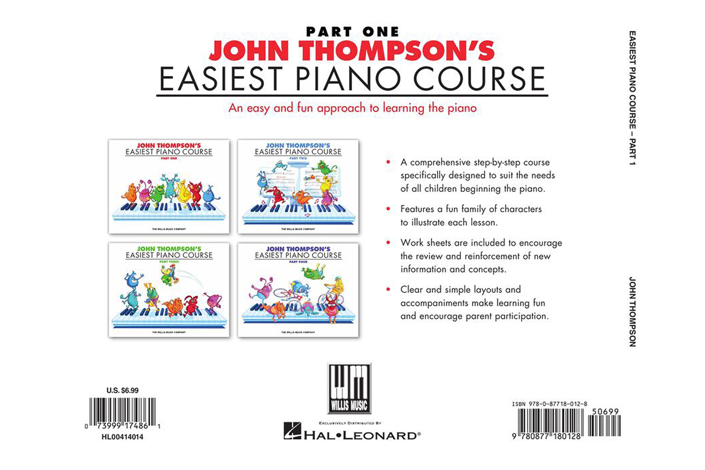 John Thompson's Easiest Piano Course - Part 1 – Book Only