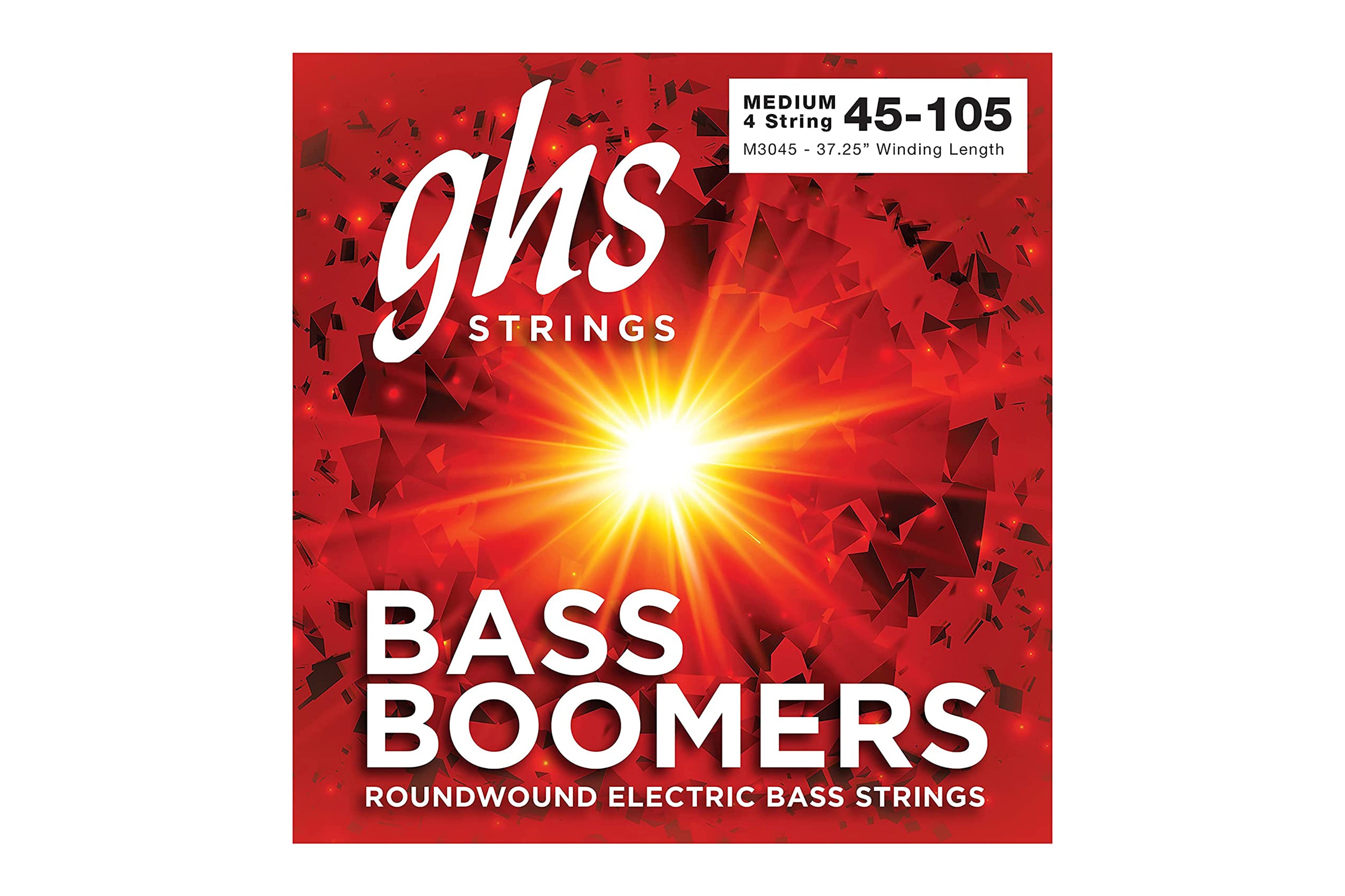 GHS M3045 Bass Boomers Nickel-Plated Long Scale Electric Bass Strings - Medium .045-.105