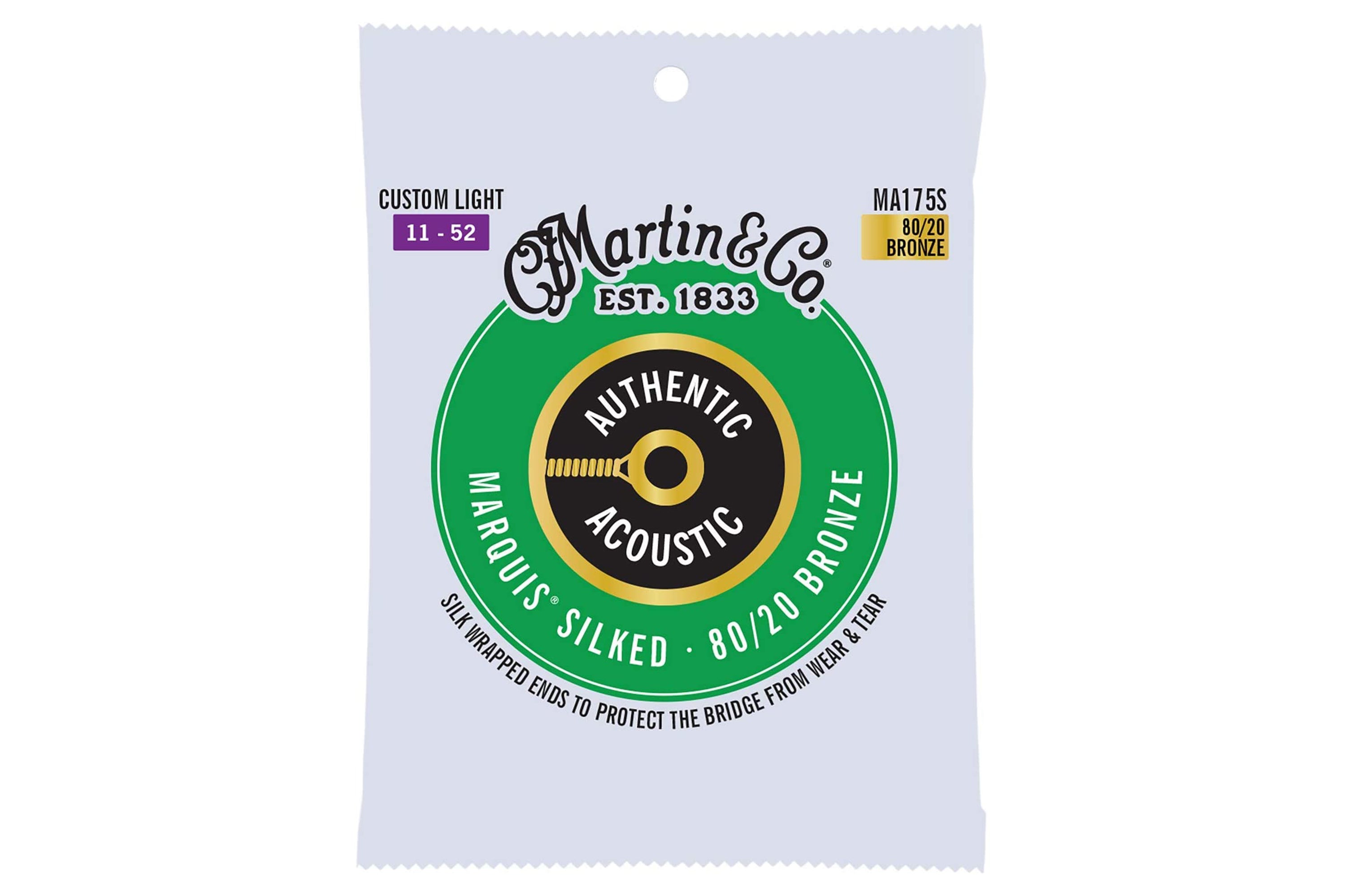 Front of Martin MA175S Guitar Strings
