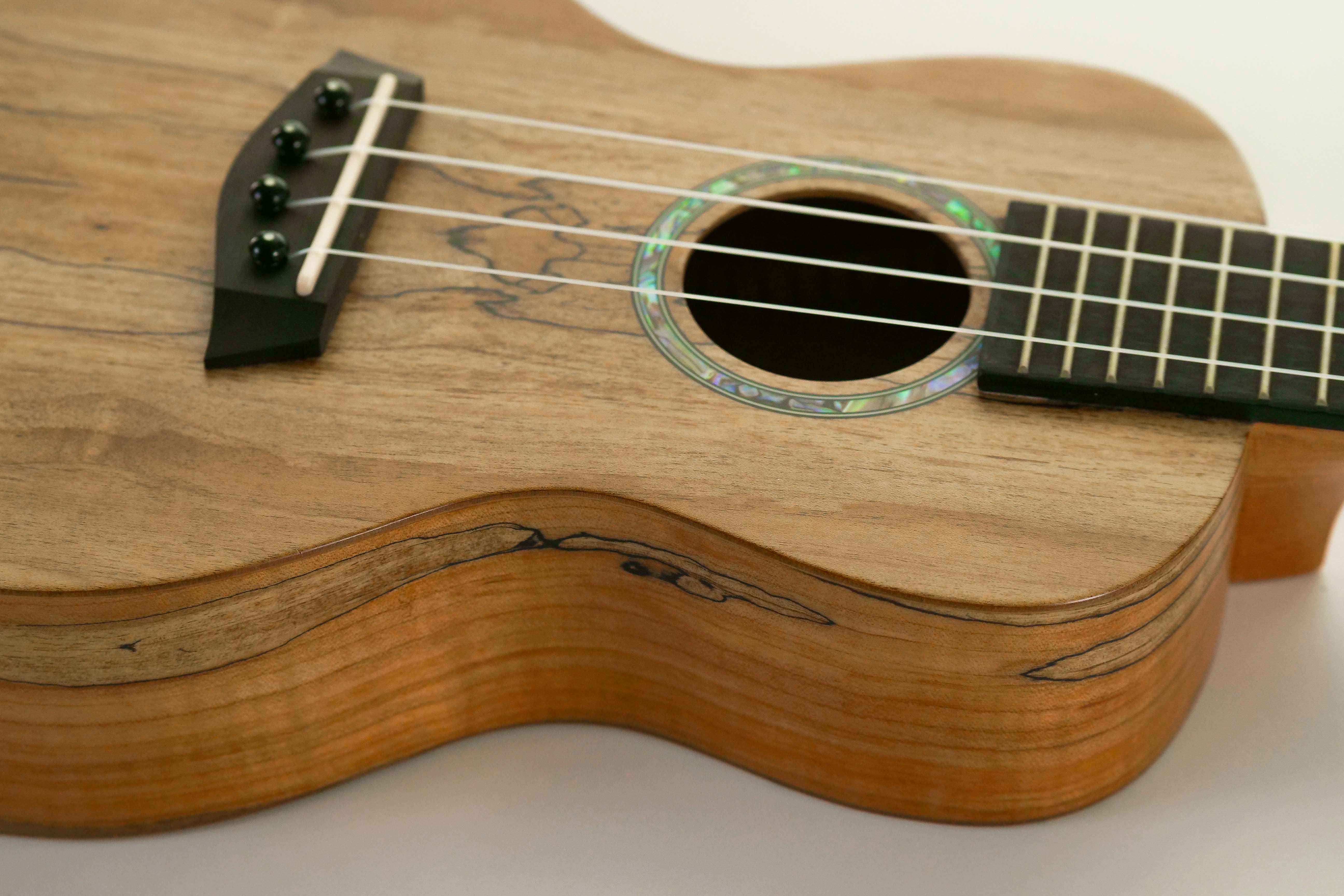 Islander MAC-4 Concert Ukulele Spalted Maple "Brandy"