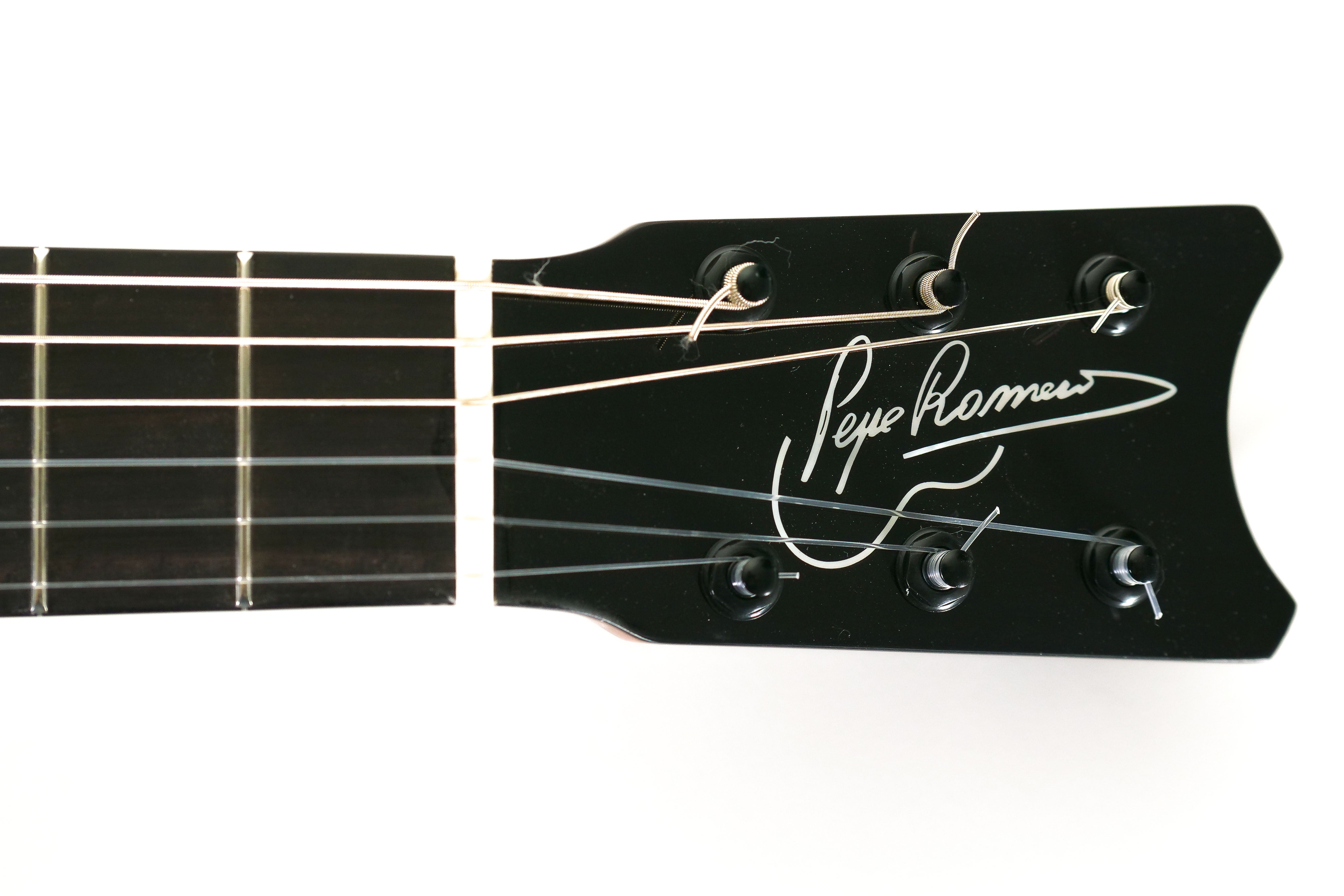 Romero Creations RC-B6-MG 6 String Baritone Spalted Mango Guitar Nylon String "VEROE" E to E Tuning