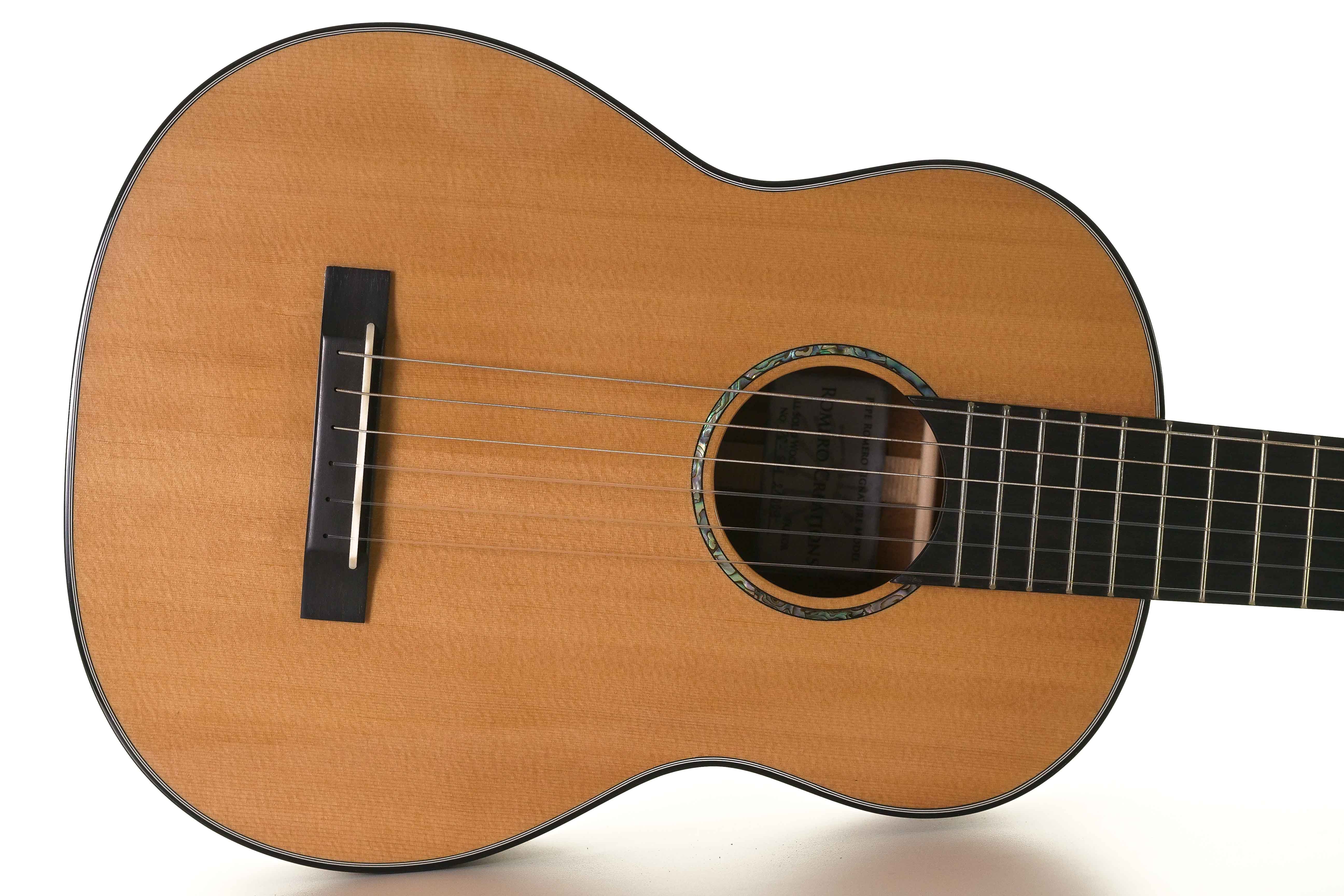 Romero Creations RC-P6-SM Parlor Guitar Spruce Mahogany "ZENI" Tuned E to E