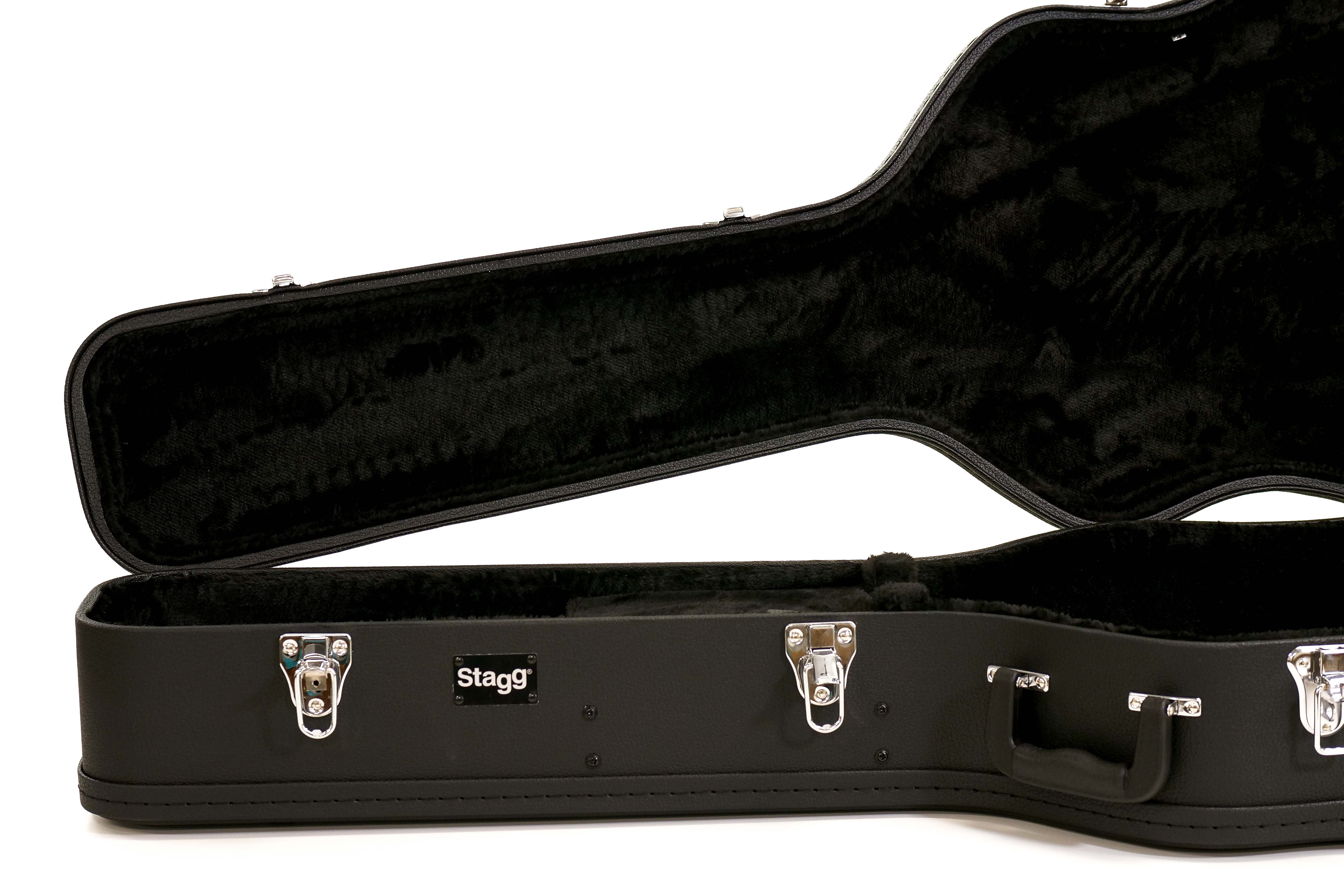 Stagg GCA-W-BK Dreadnought Hardshell Guitar Case - Black