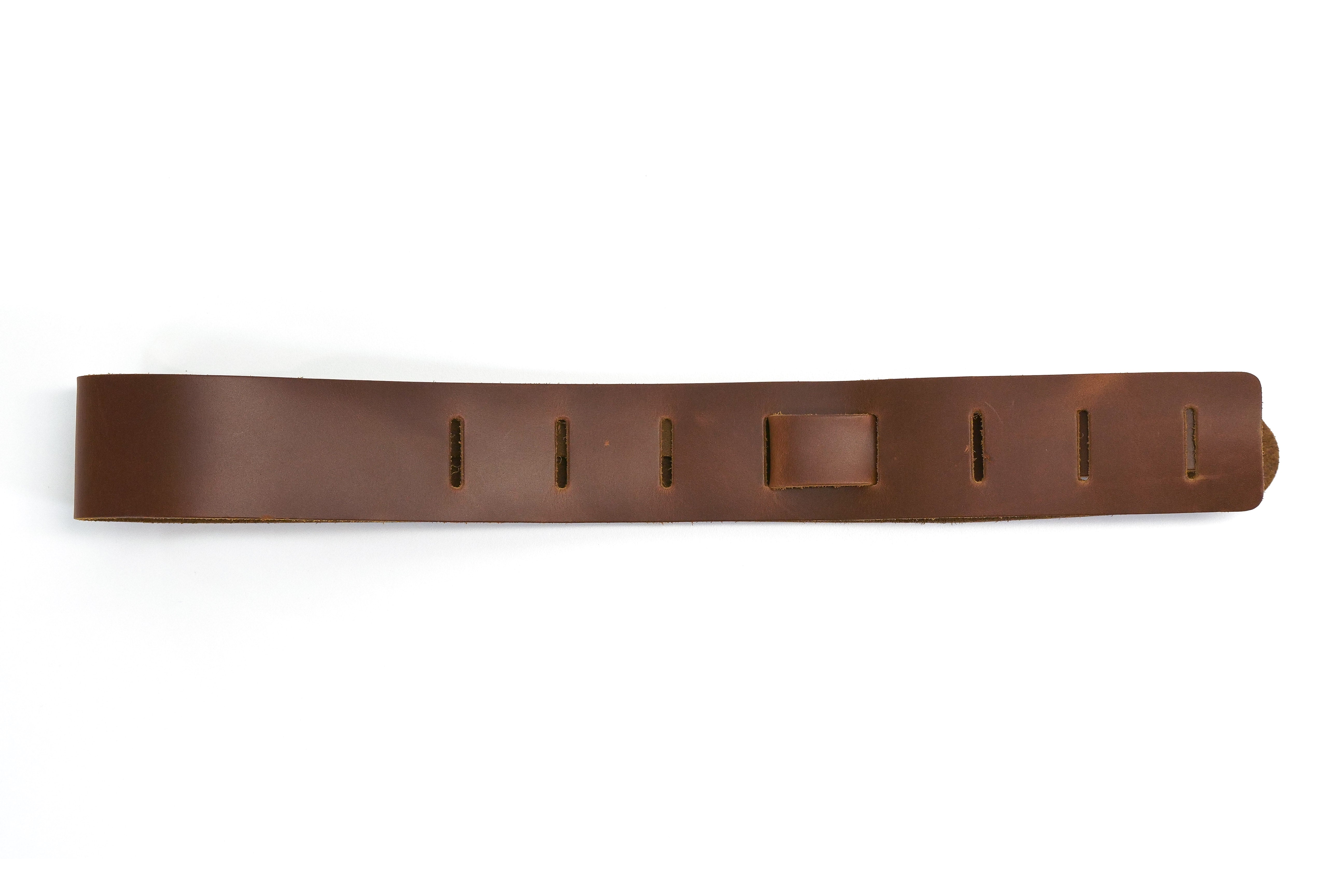Terry Carter Music Store 2 Inch Leather Guitar Strap - BROWN