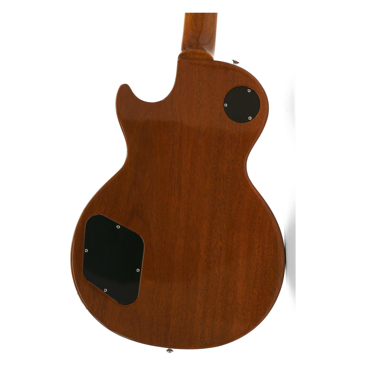 Gibson 2019 Les Paul Standard 50's Goldtop, full back view with mahogany back and control cavity cover