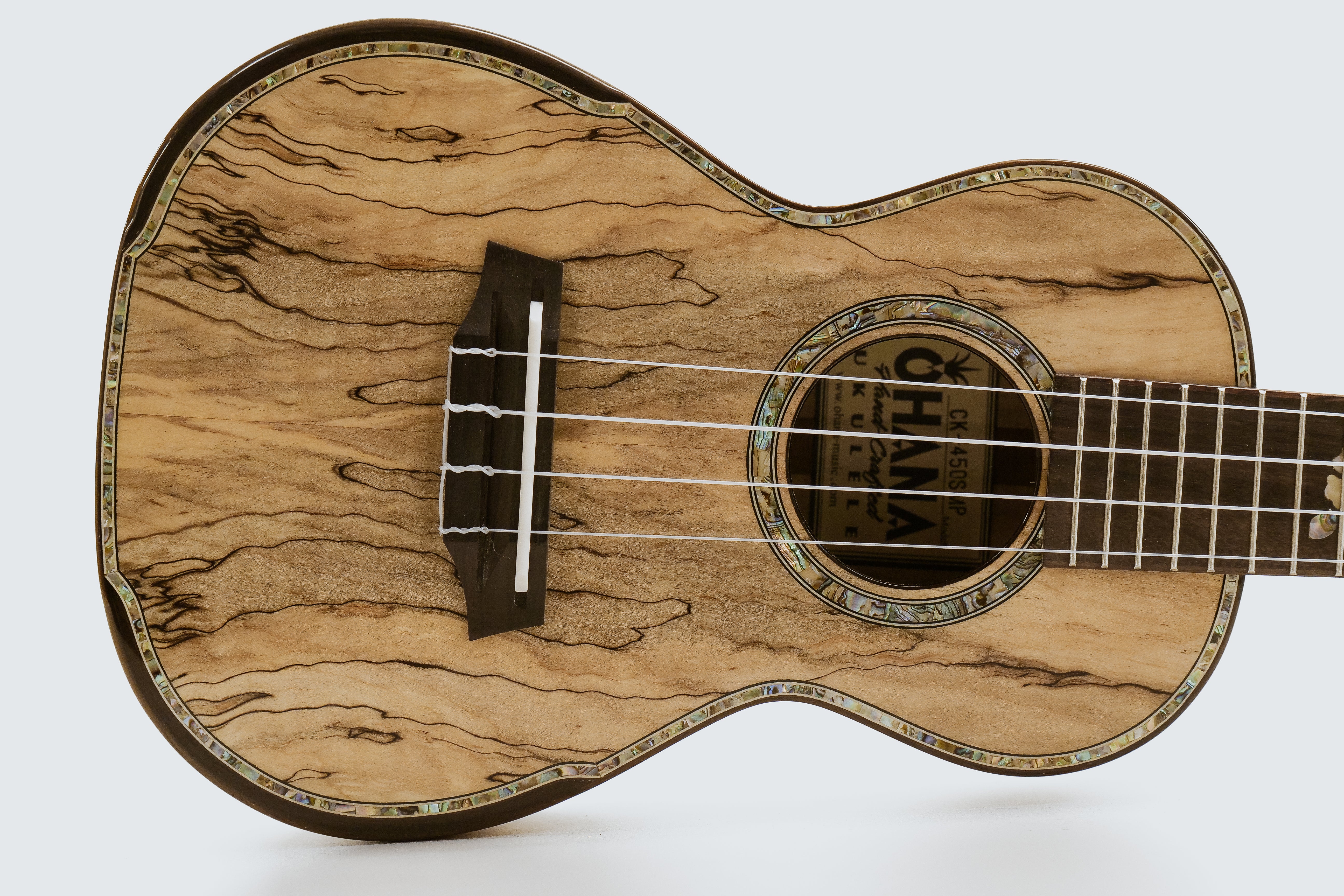 Ohana CK-450-SMP Solid Spalted Maple Concert Ukulele  "MIRAVE" LIMITED EDITION