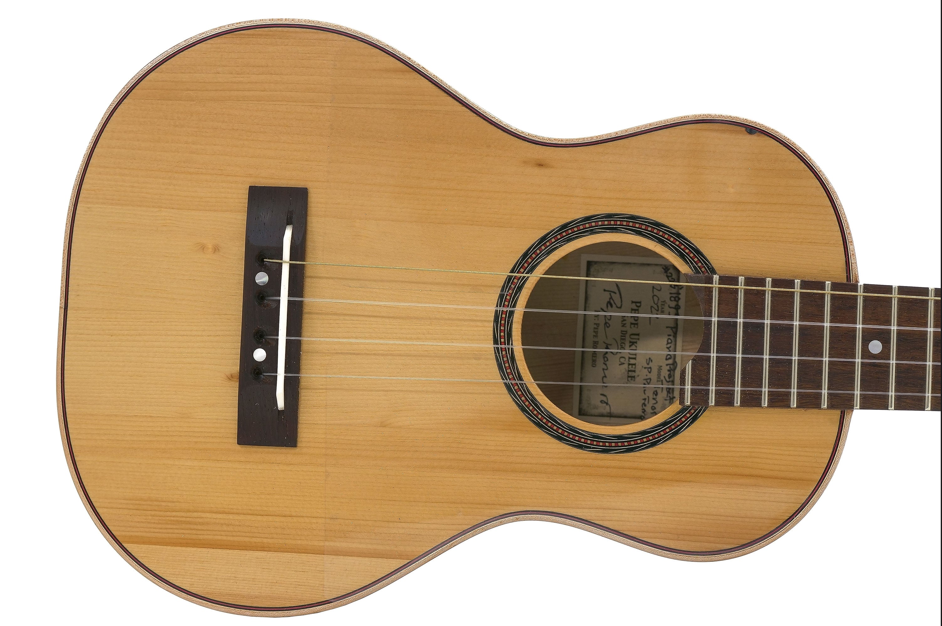 Pepe Romero CUSTOM Tenor Ukulele 1893 Piano Project "TORRES"